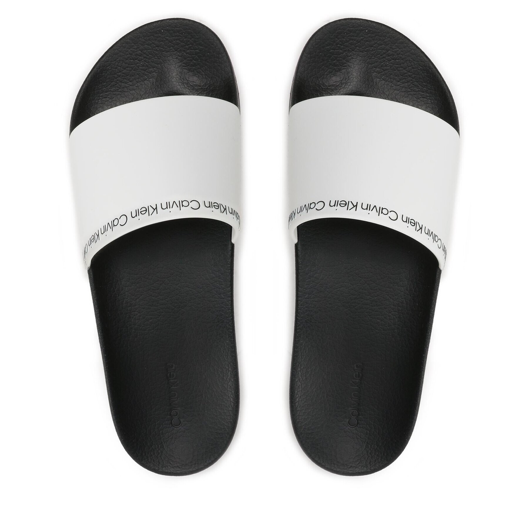 Calvin Klein Šľapky Pool Slide Rubber HM0HM00981 Biela - Pepit.sk