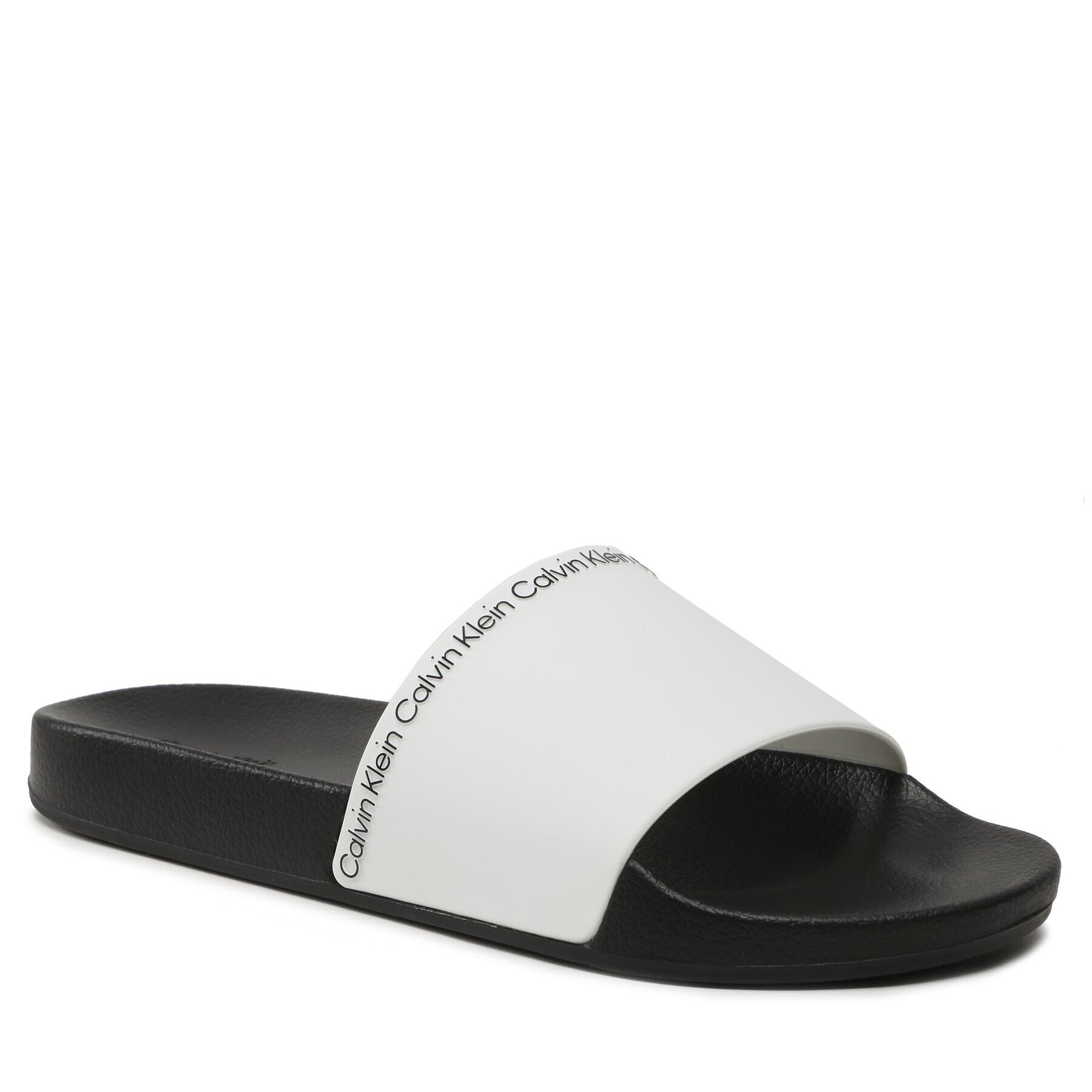 Calvin Klein Šľapky Pool Slide Rubber HM0HM00981 Biela - Pepit.sk