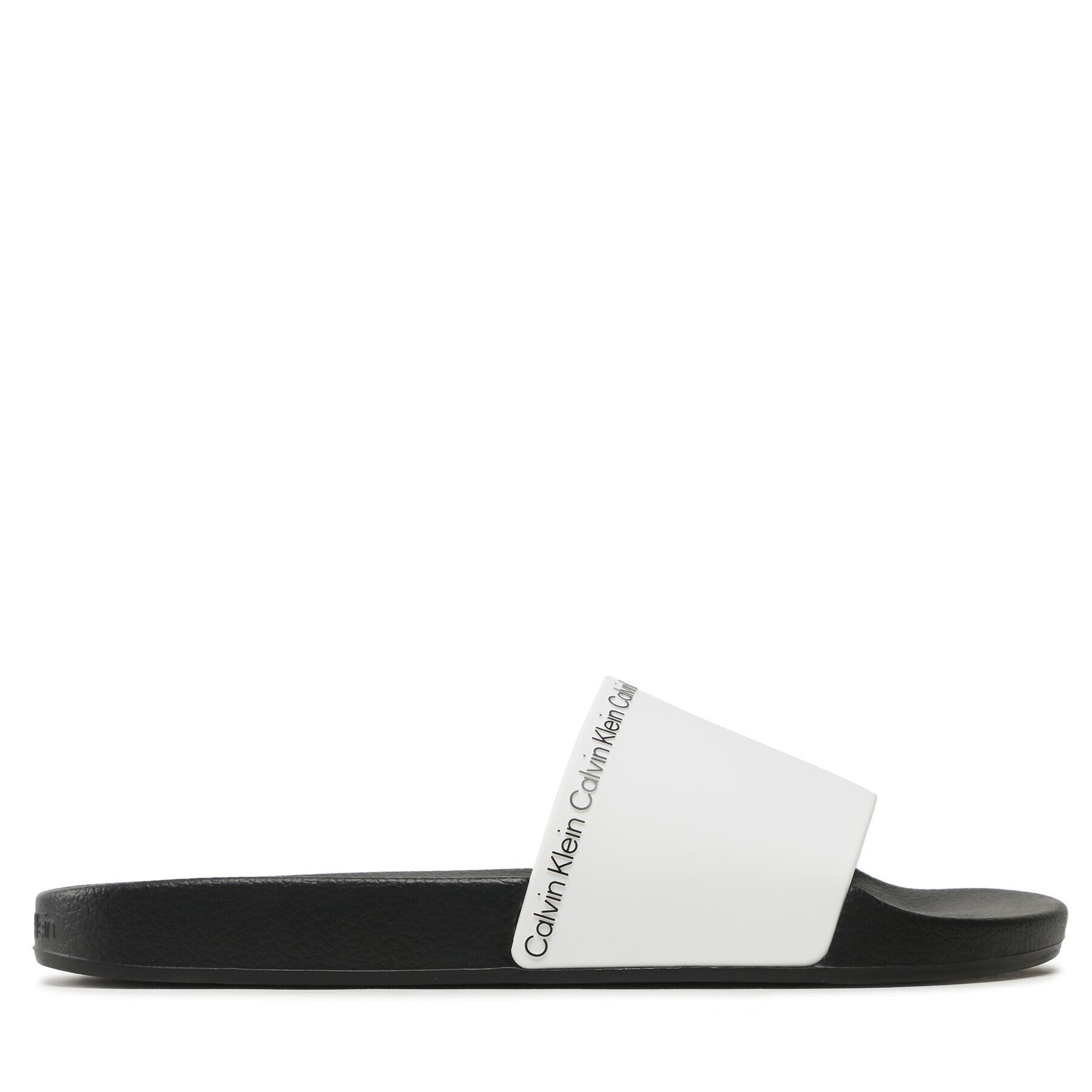 Calvin Klein Šľapky Pool Slide Rubber HM0HM00981 Biela - Pepit.sk