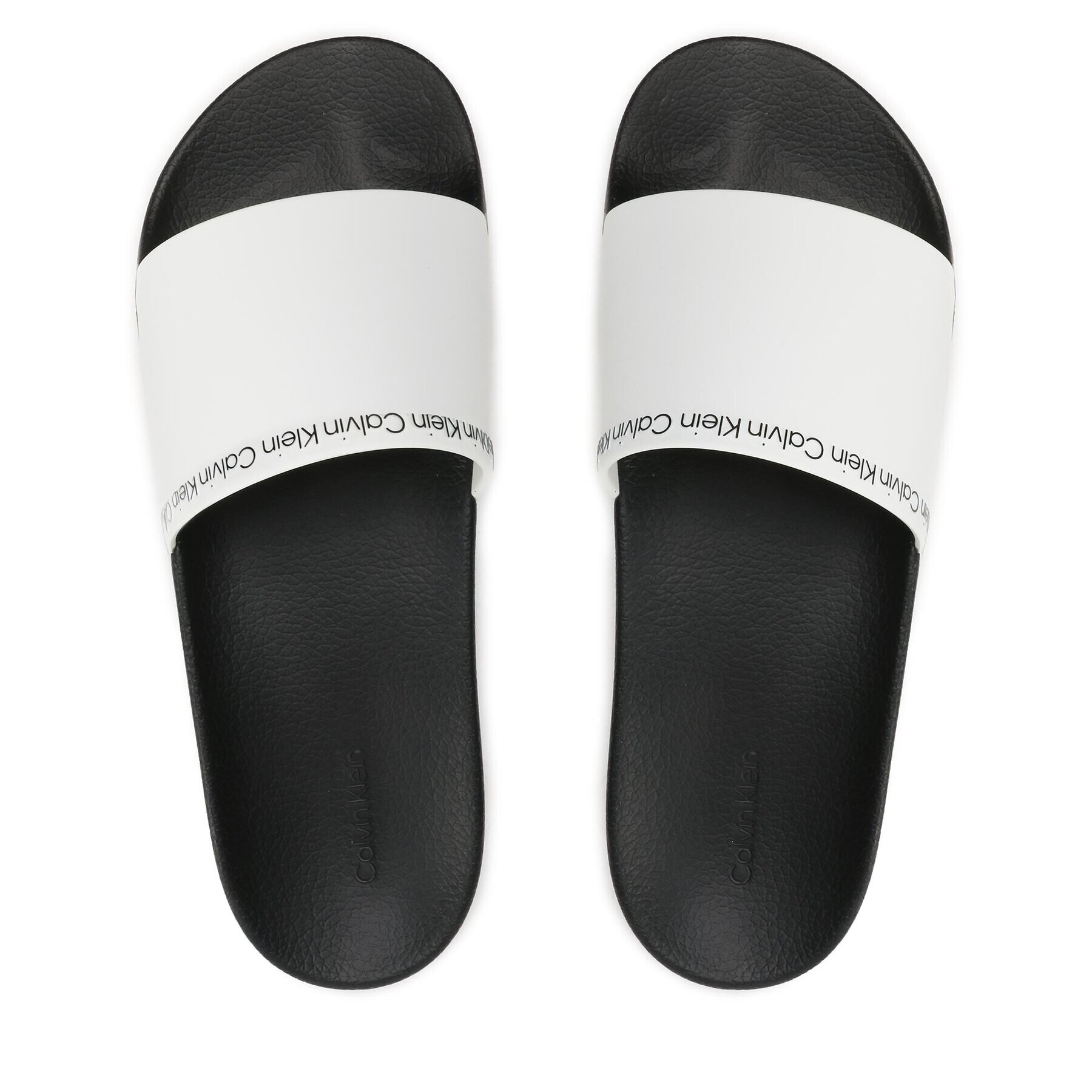 Calvin Klein Šľapky Pool Slide Rubber HM0HM00981 Biela - Pepit.sk