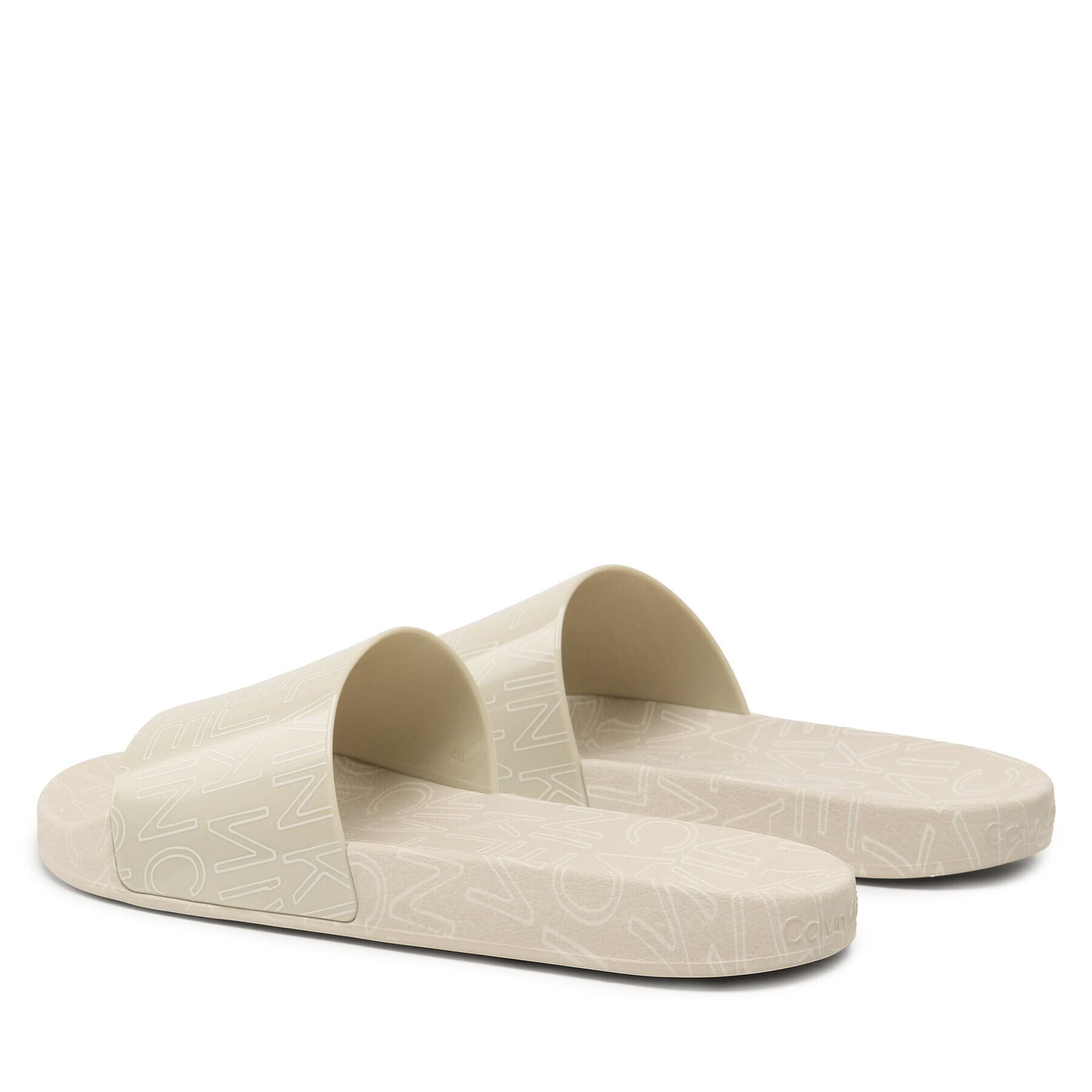 Calvin Klein Šľapky Pool Slide Rubber HM0HM01062 Zelená - Pepit.sk