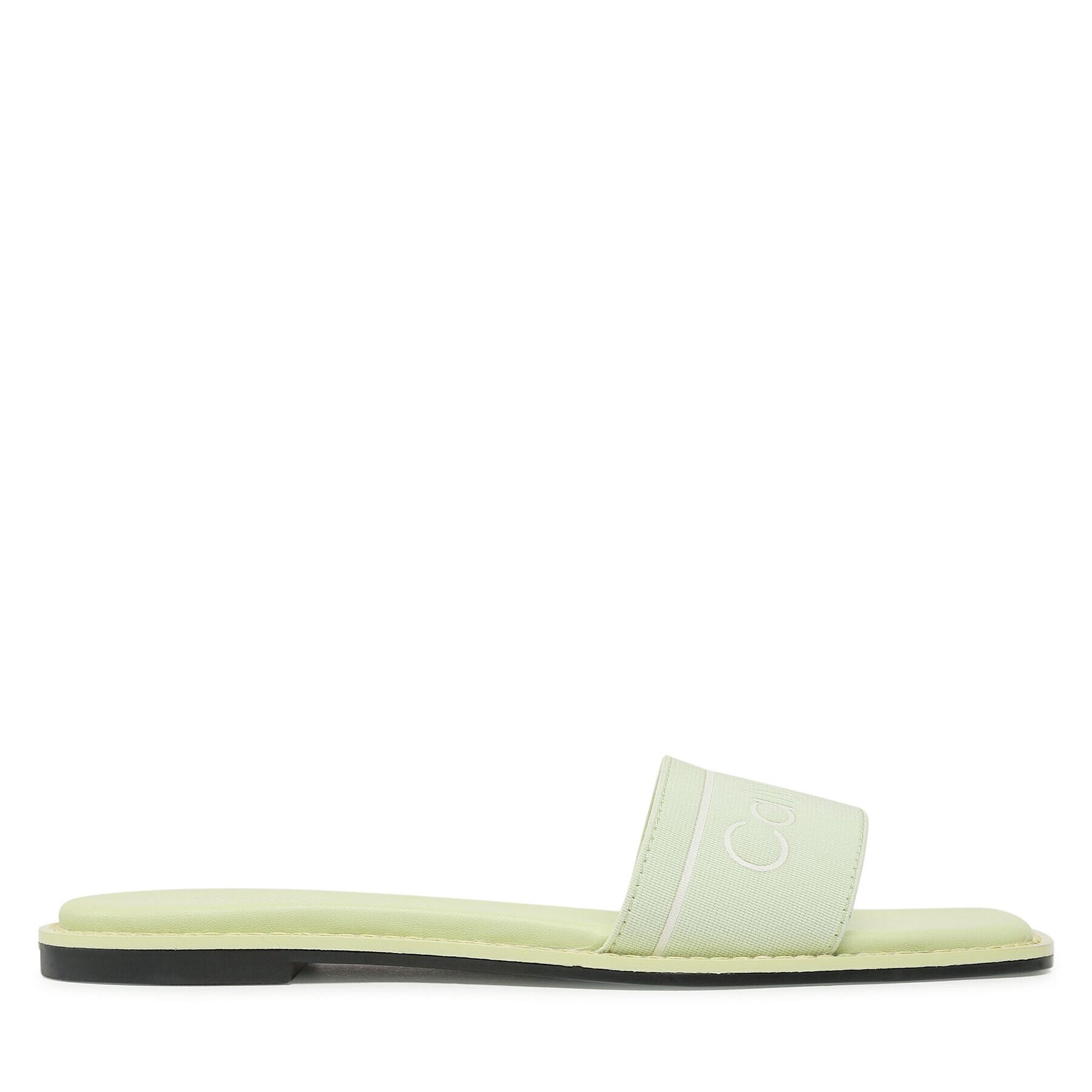 Calvin Klein Šľapky Squared Flat Slide He HW0HW00817 Zelená - Pepit.sk