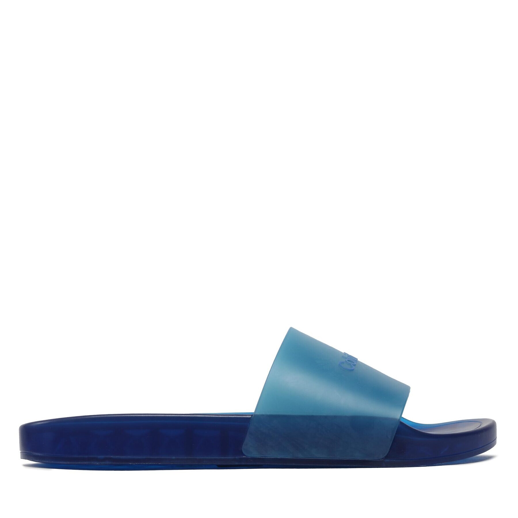 Calvin Klein Šľapky Transp Pool Slide Rubber HM0HM00982 Modrá - Pepit.sk