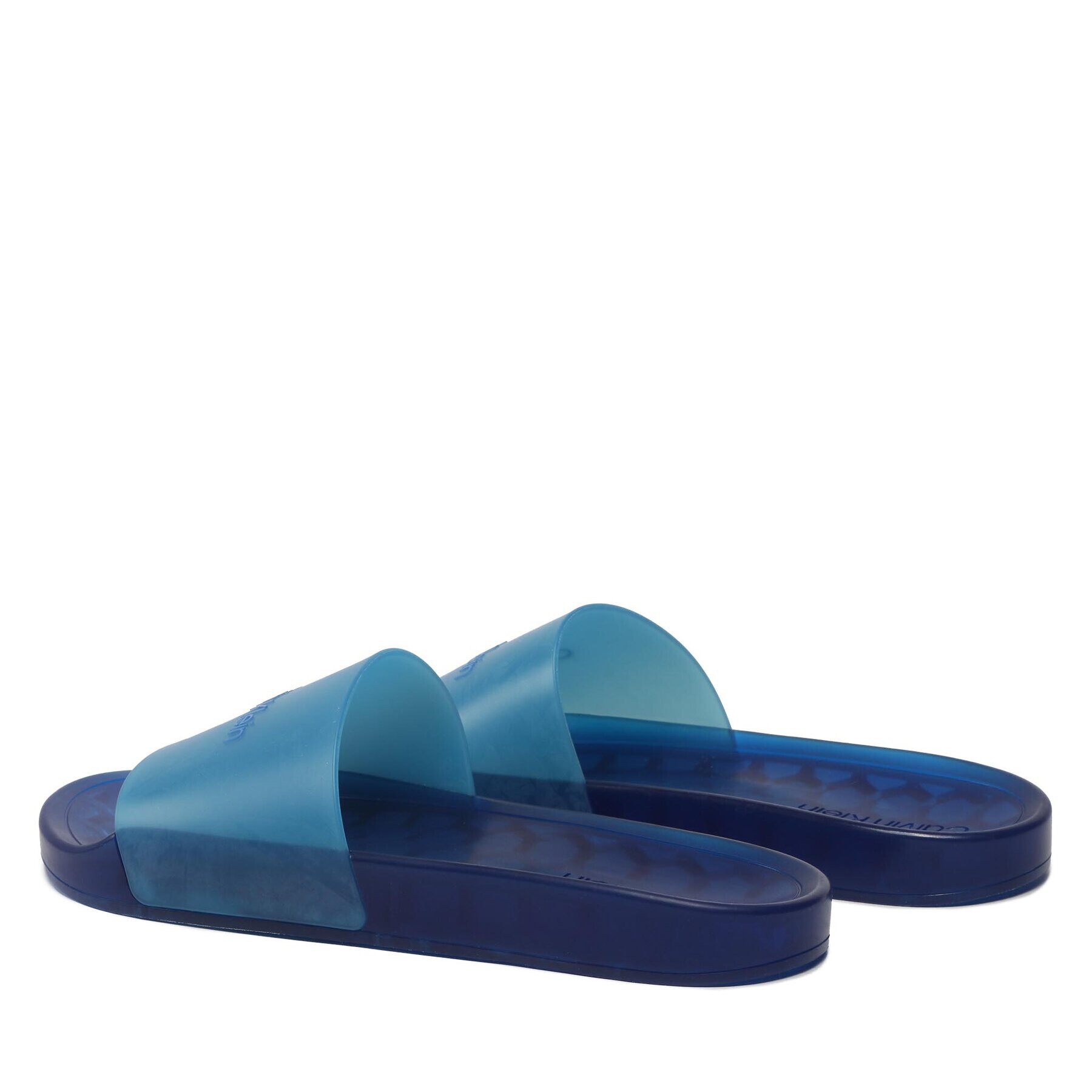 Calvin Klein Šľapky Transp Pool Slide Rubber HM0HM00982 Modrá - Pepit.sk