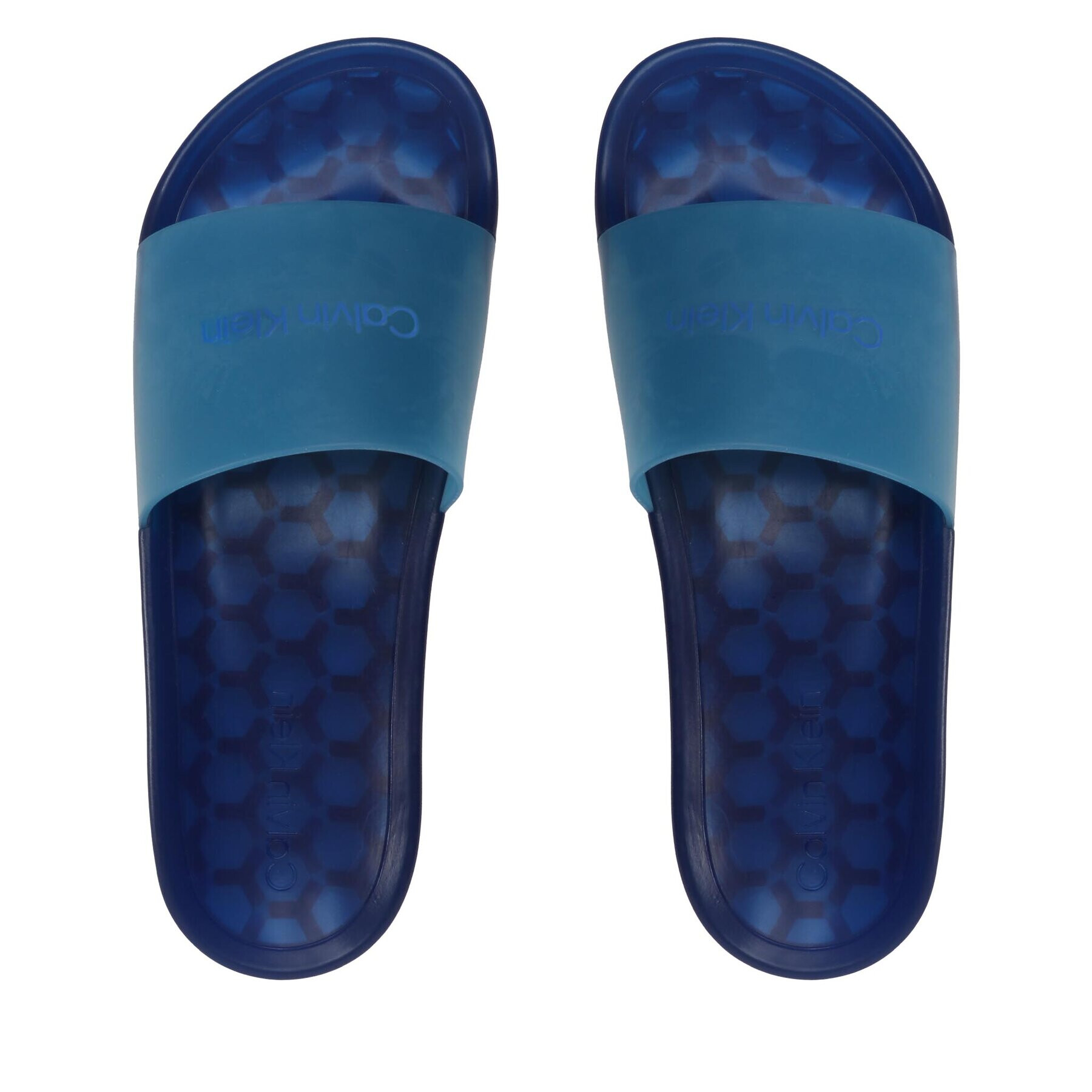 Calvin Klein Šľapky Transp Pool Slide Rubber HM0HM00982 Modrá - Pepit.sk