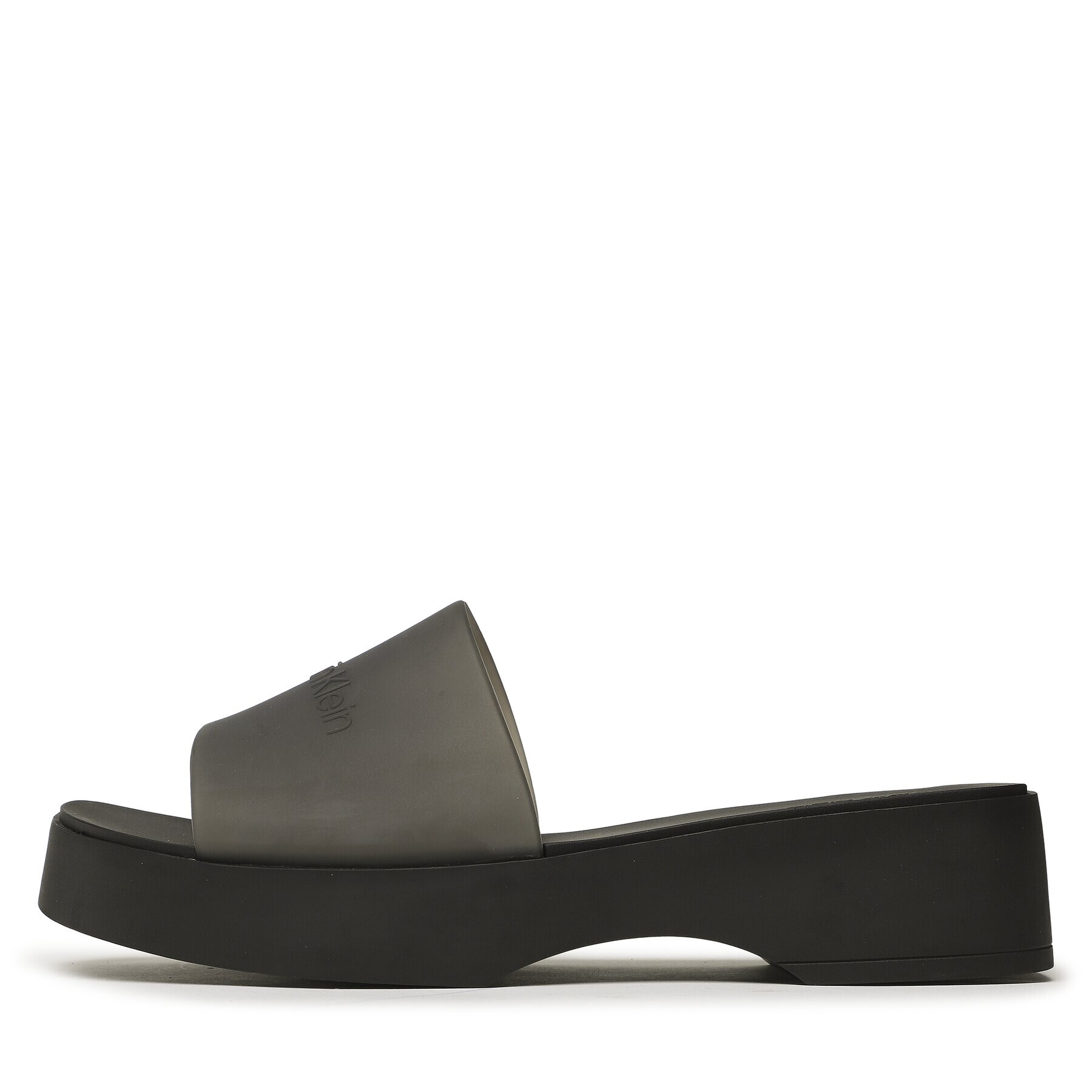 Calvin Klein Šľapky Wedge Slide-Transp HW0HW01514 Čierna - Pepit.sk