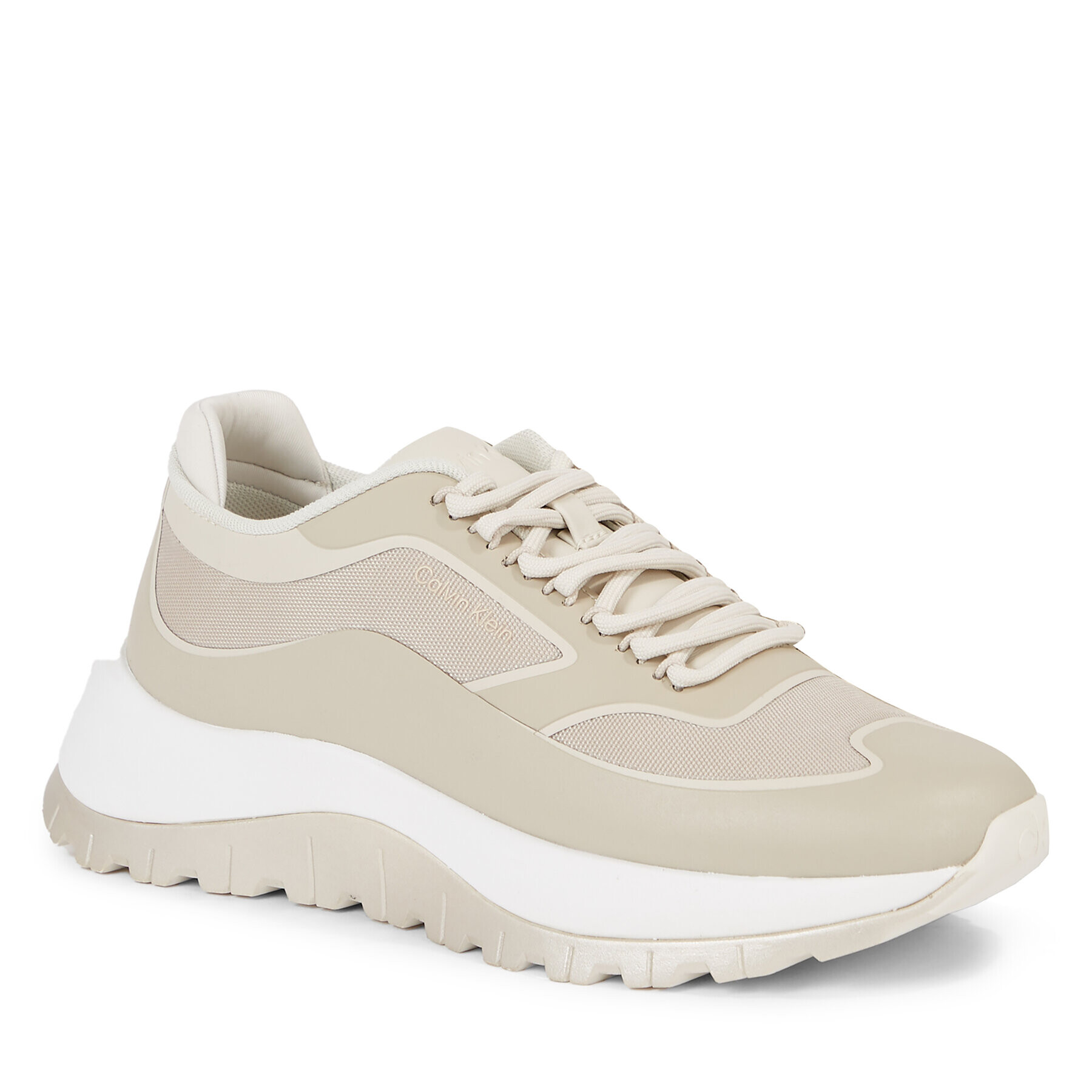 Calvin Klein Sneakersy 2 Piece Sole Runner Lace Up HW0HW01640 Hnedá - Pepit.sk