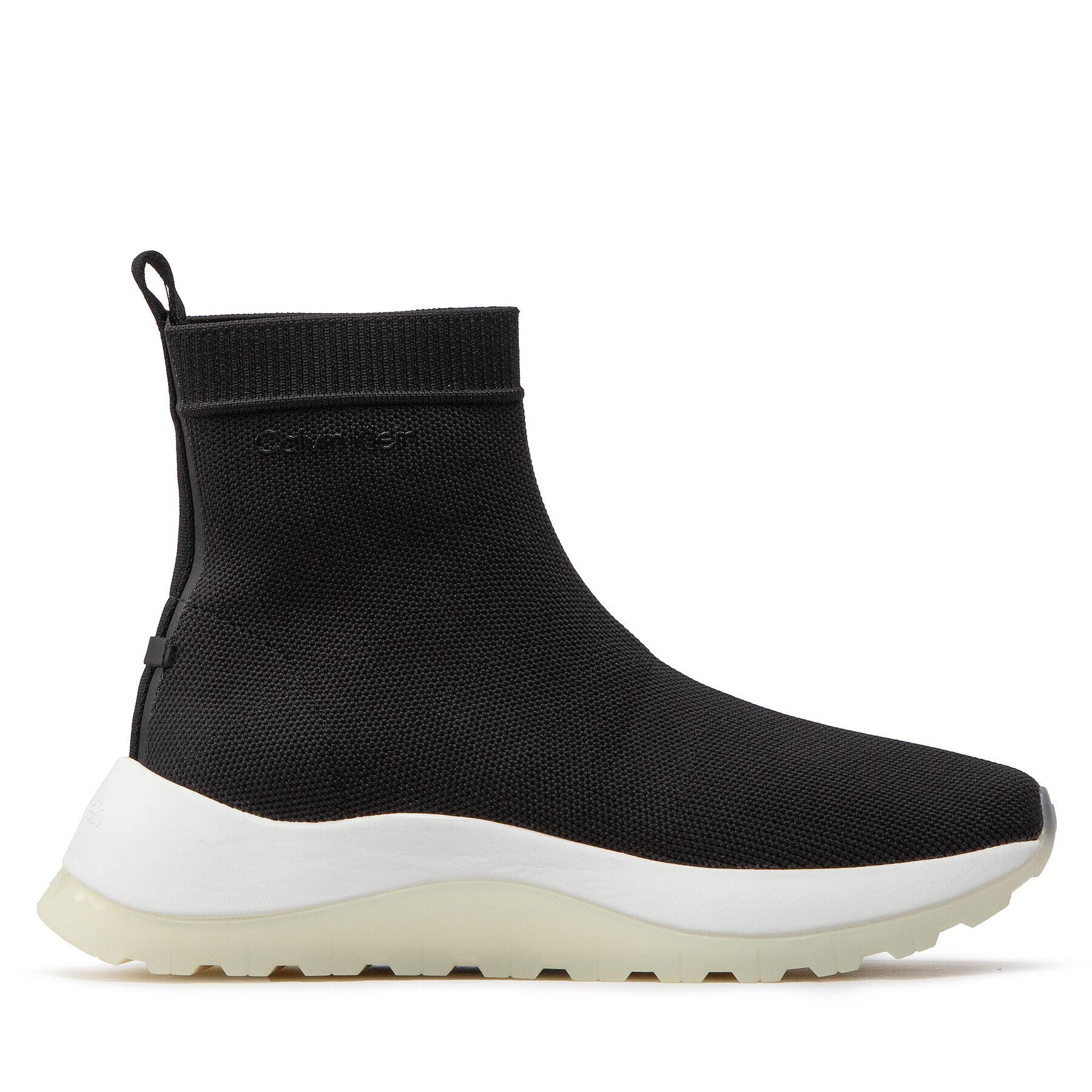 Calvin Klein Sneakersy 2 Piece Sole Sock Boot-Knit HW0HW01338 Čierna - Pepit.sk