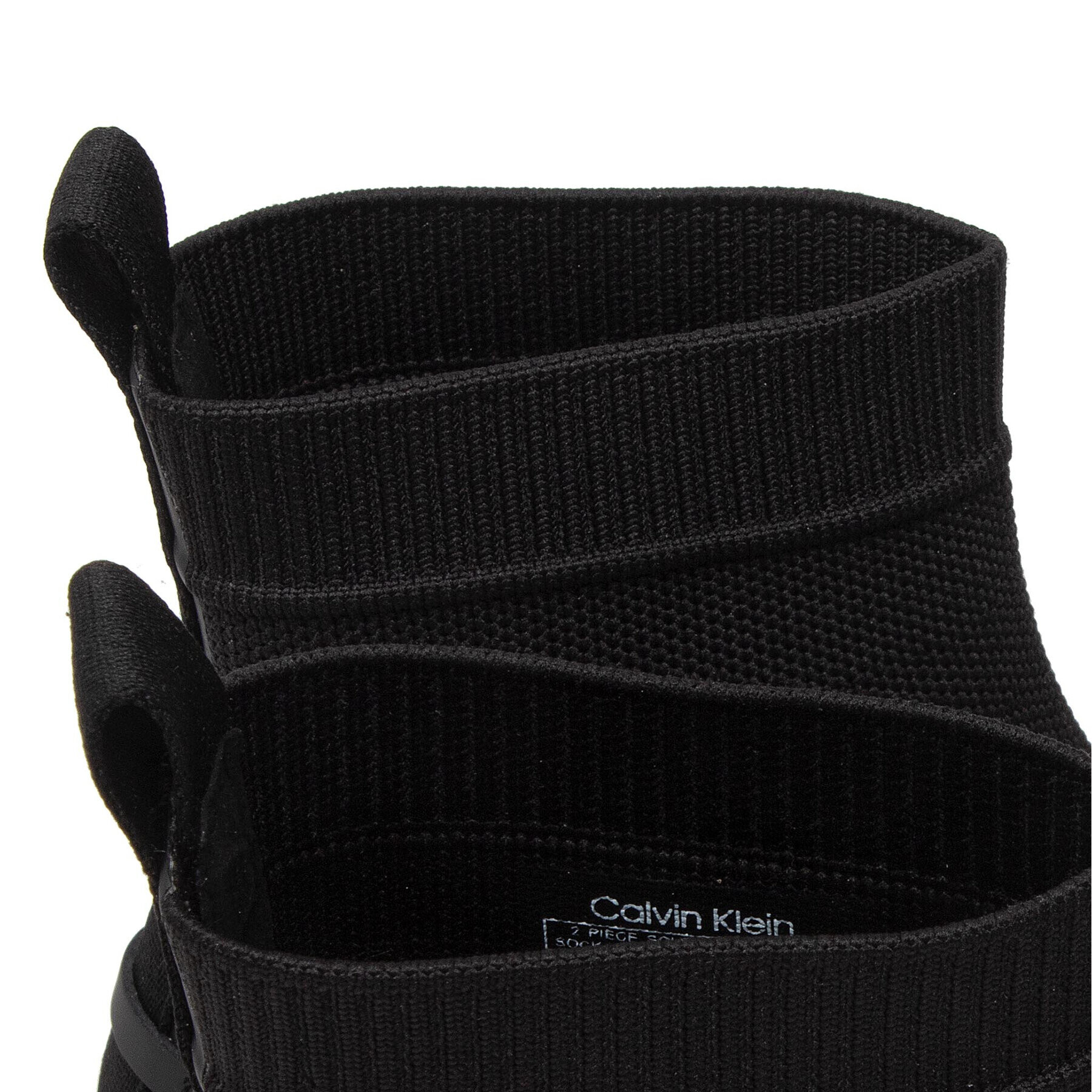 Calvin Klein Sneakersy 2 Piece Sole Sock Boot-Knit HW0HW01338 Čierna - Pepit.sk