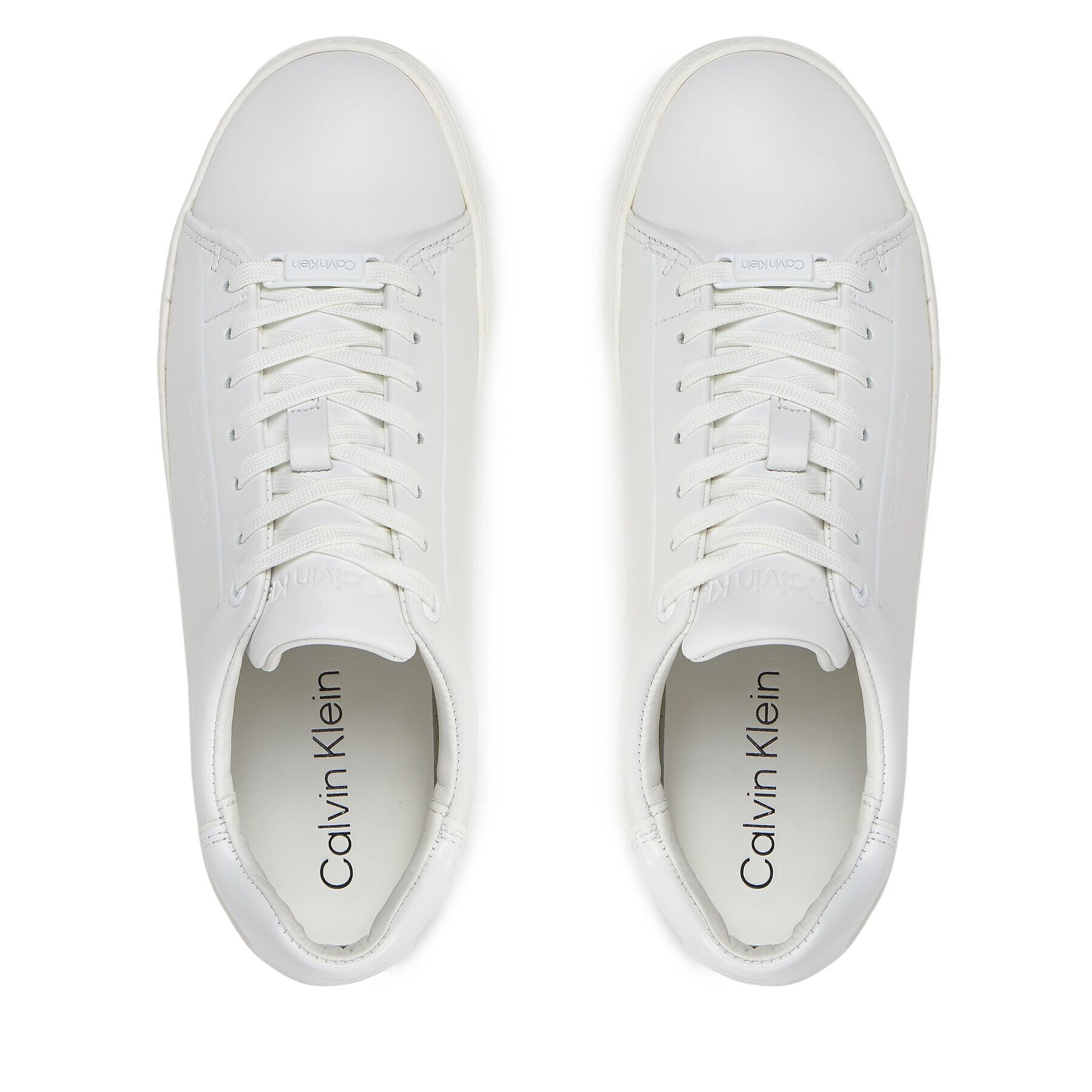 Calvin Klein Sneakersy Clean Cupsole Lace Up HW0HW01863 Biela - Pepit.sk