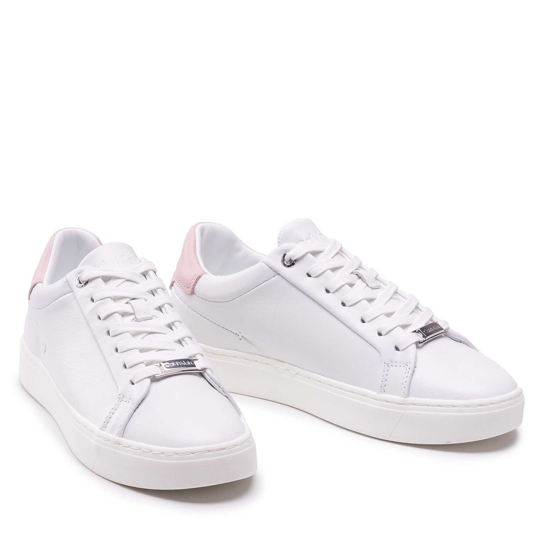 Calvin Klein Sneakersy Cupsole Lace Up HW0HW00841 Biela - Pepit.sk