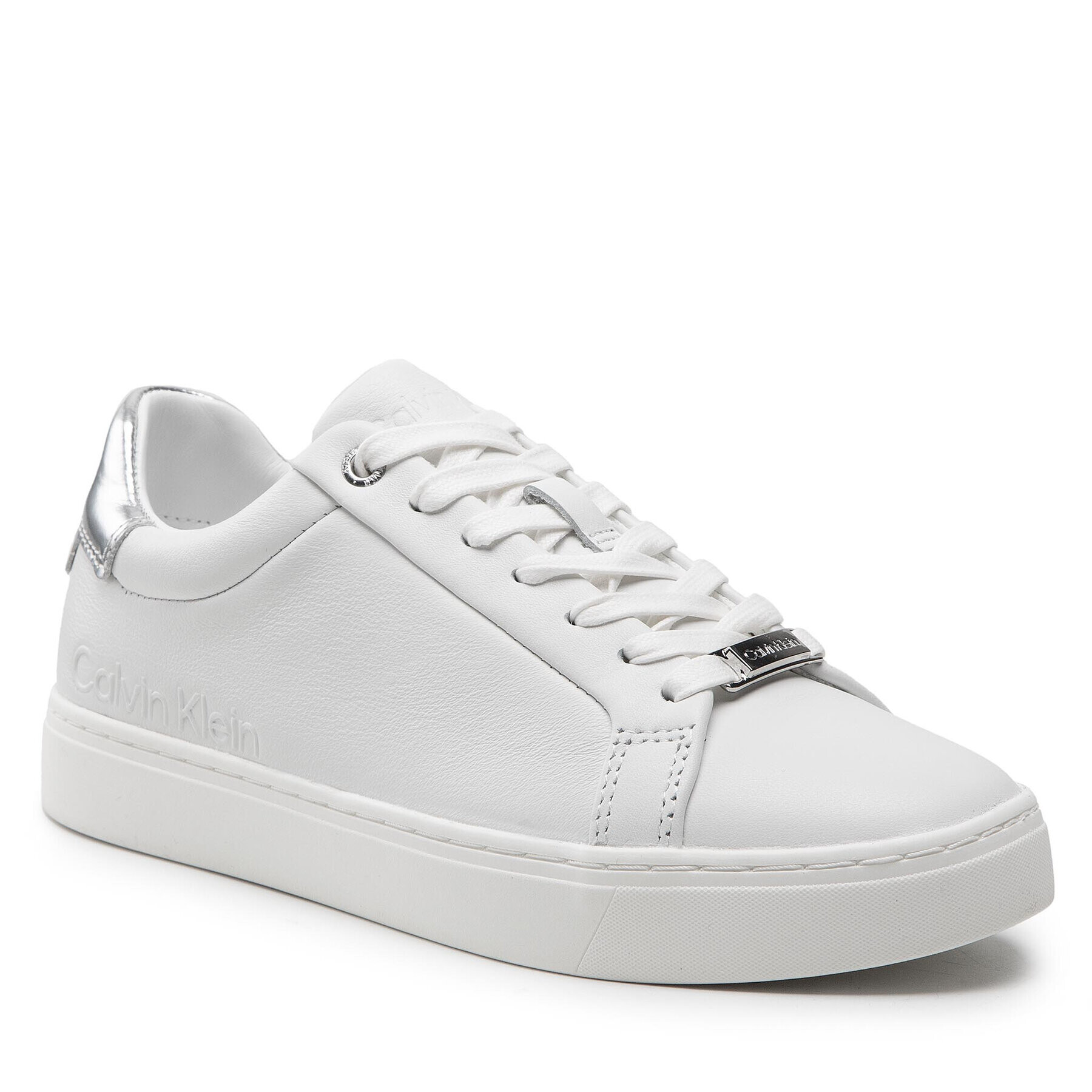 Calvin Klein Sneakersy Cupsole Lace Up HW0HW01326 Biela - Pepit.sk