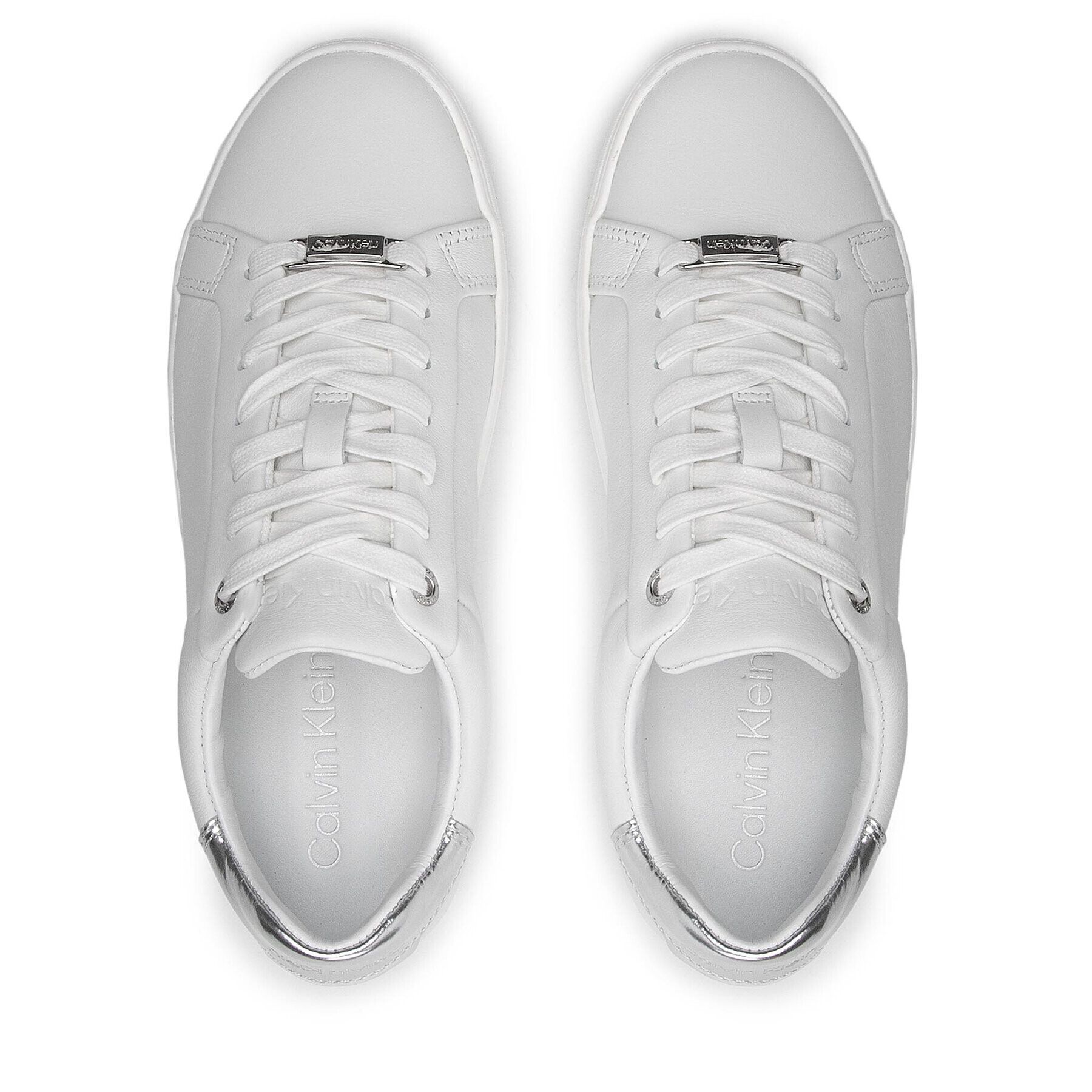 Calvin Klein Sneakersy Cupsole Lace Up HW0HW01326 Biela - Pepit.sk