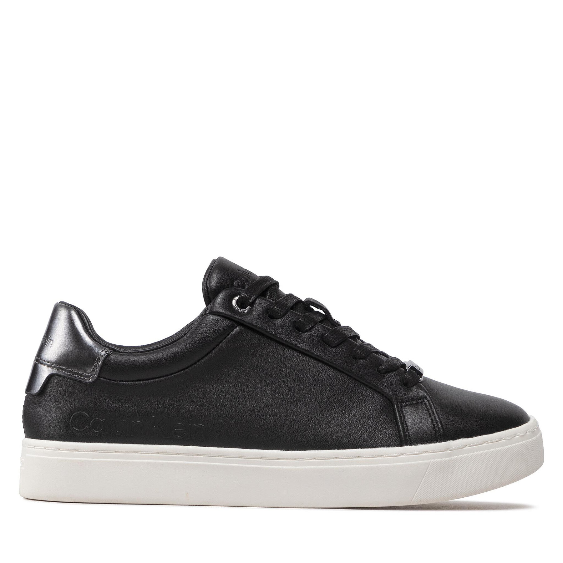 Calvin Klein Sneakersy Cupsole Lace Up-Lth HW0HW01326 Čierna - Pepit.sk