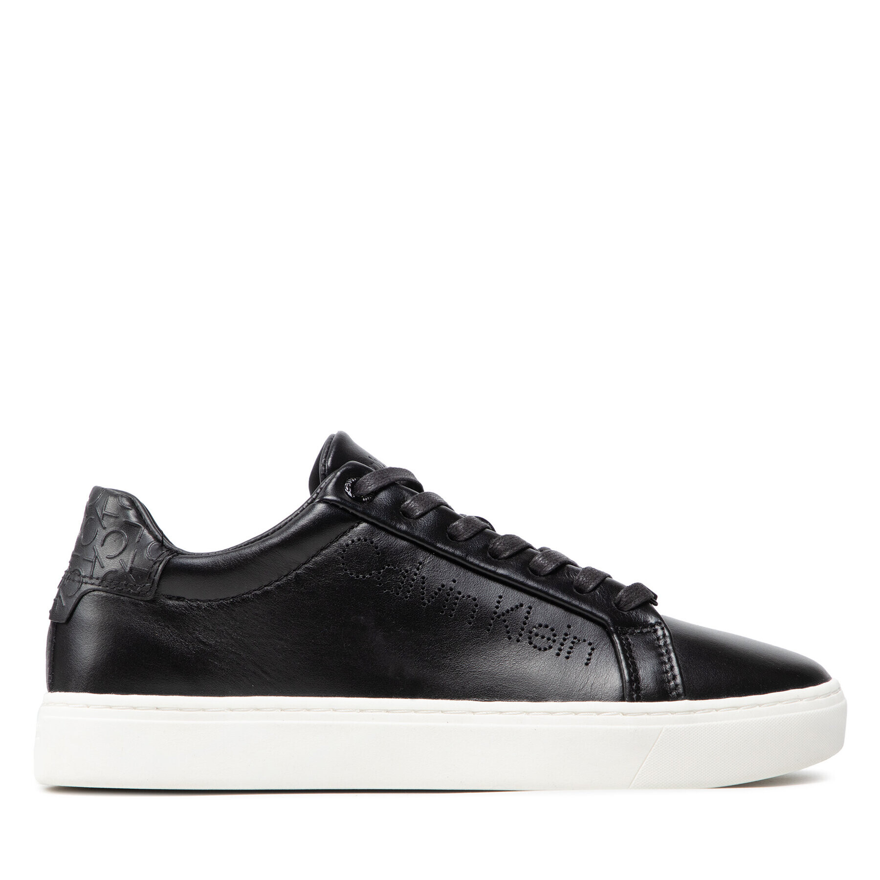 Calvin Klein Sneakersy Cupsole Lace Up Perf HW0HW00768 Čierna - Pepit.sk