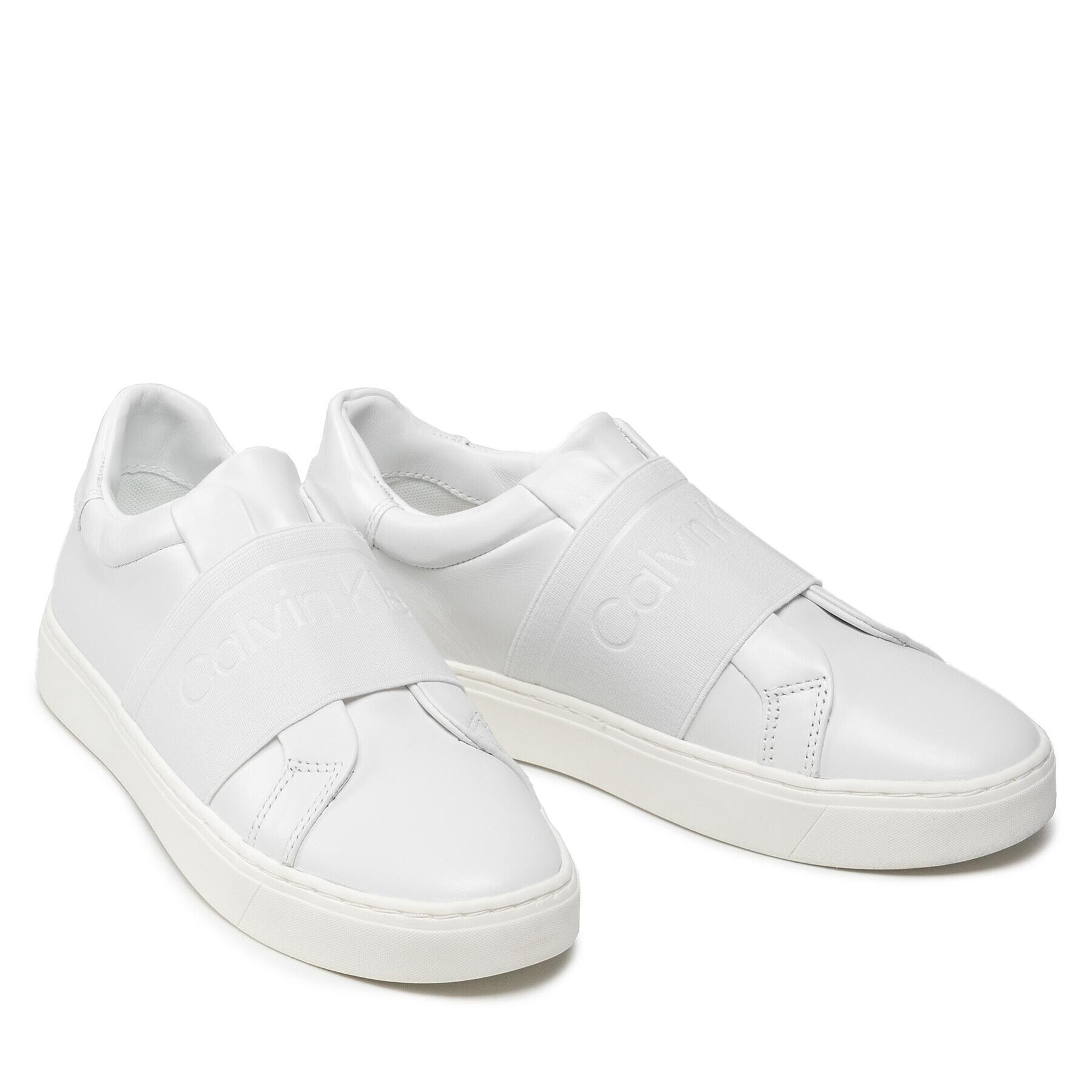 Calvin Klein Sneakersy Cupsole Slip On HW0HW00655 Biela - Pepit.sk