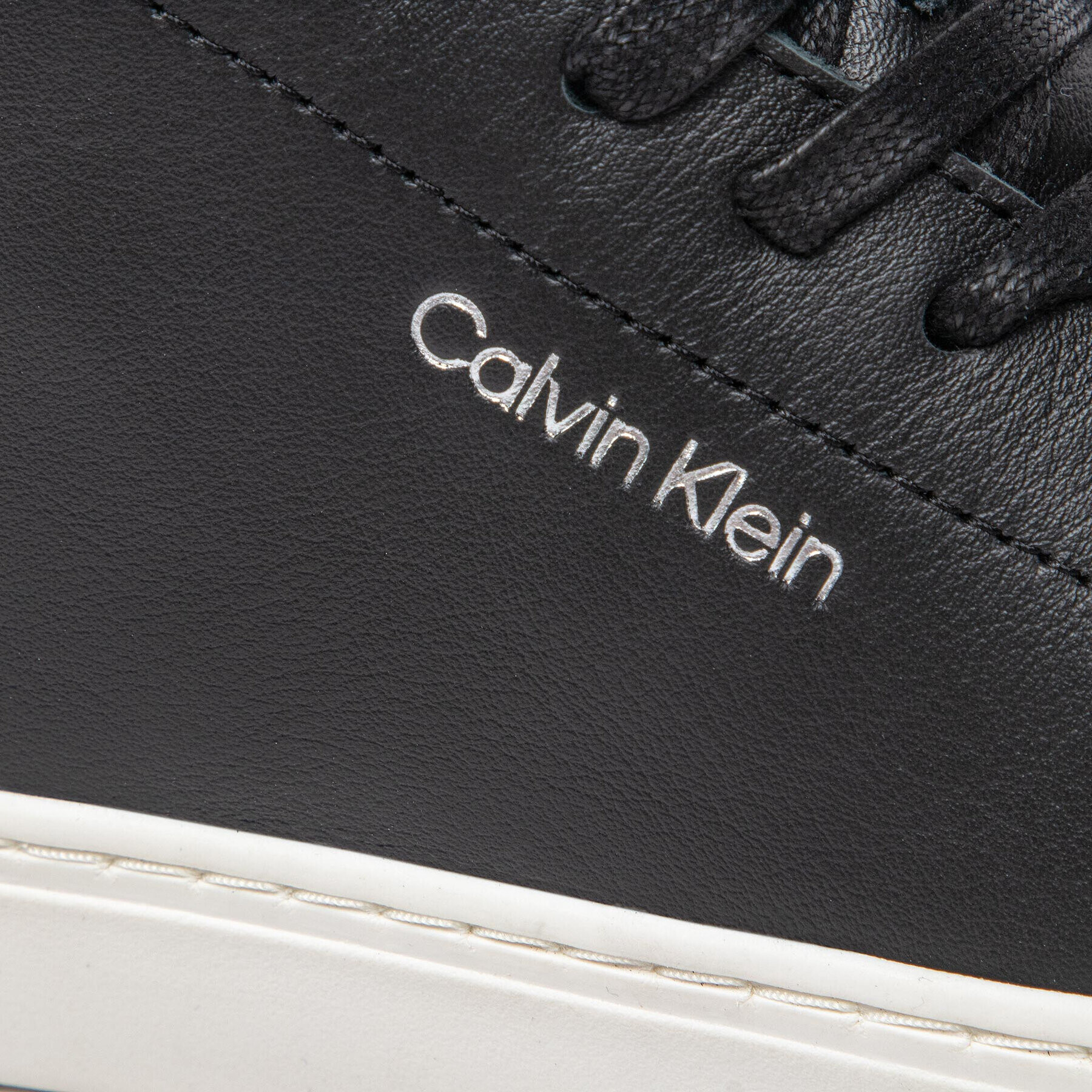 Calvin Klein Sneakersy Cupsole Unlined High Top-Lth HW0HW01052 Čierna - Pepit.sk