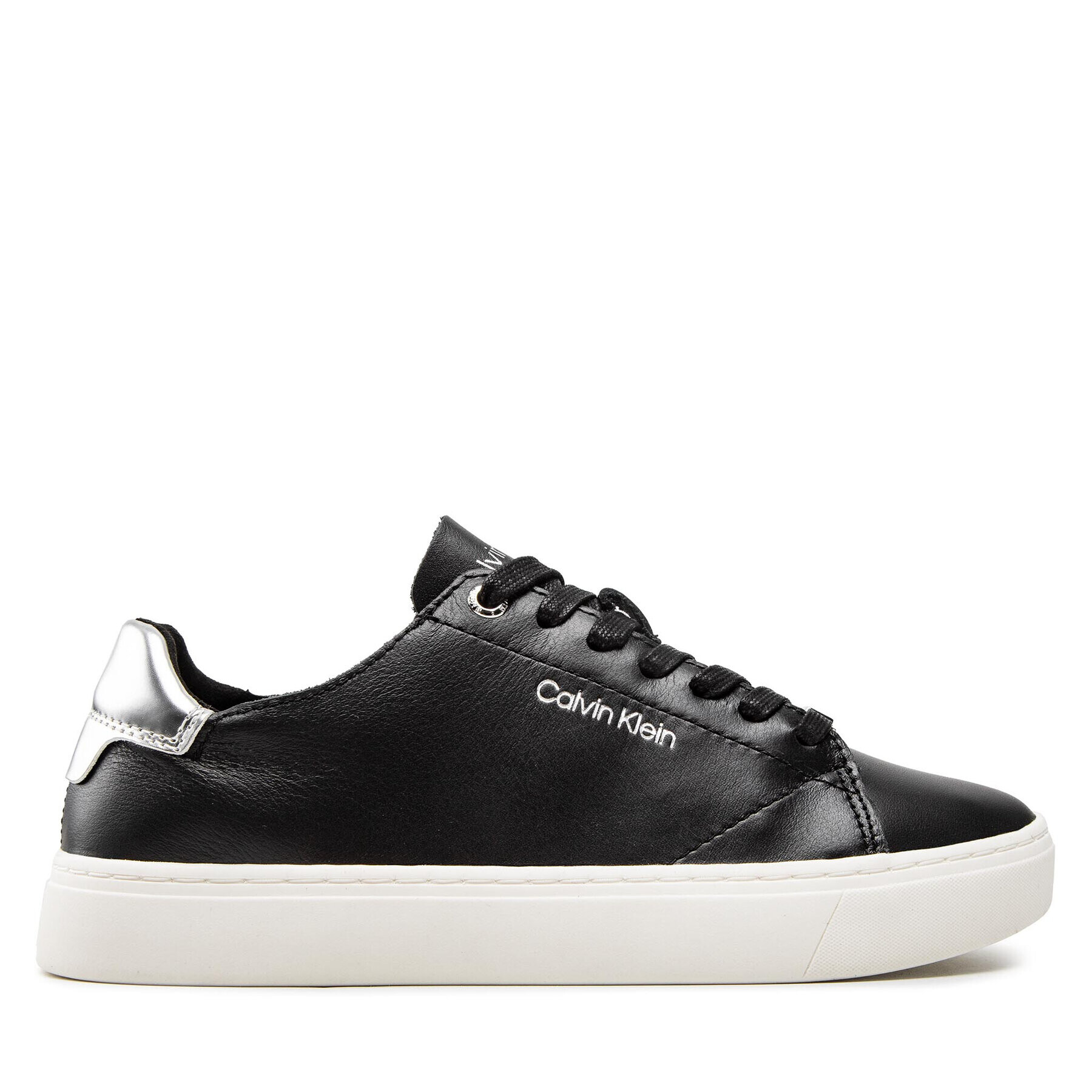 Calvin Klein Sneakersy Cupsole Unlined Lace Up-Lth HW0HW01055 Čierna - Pepit.sk