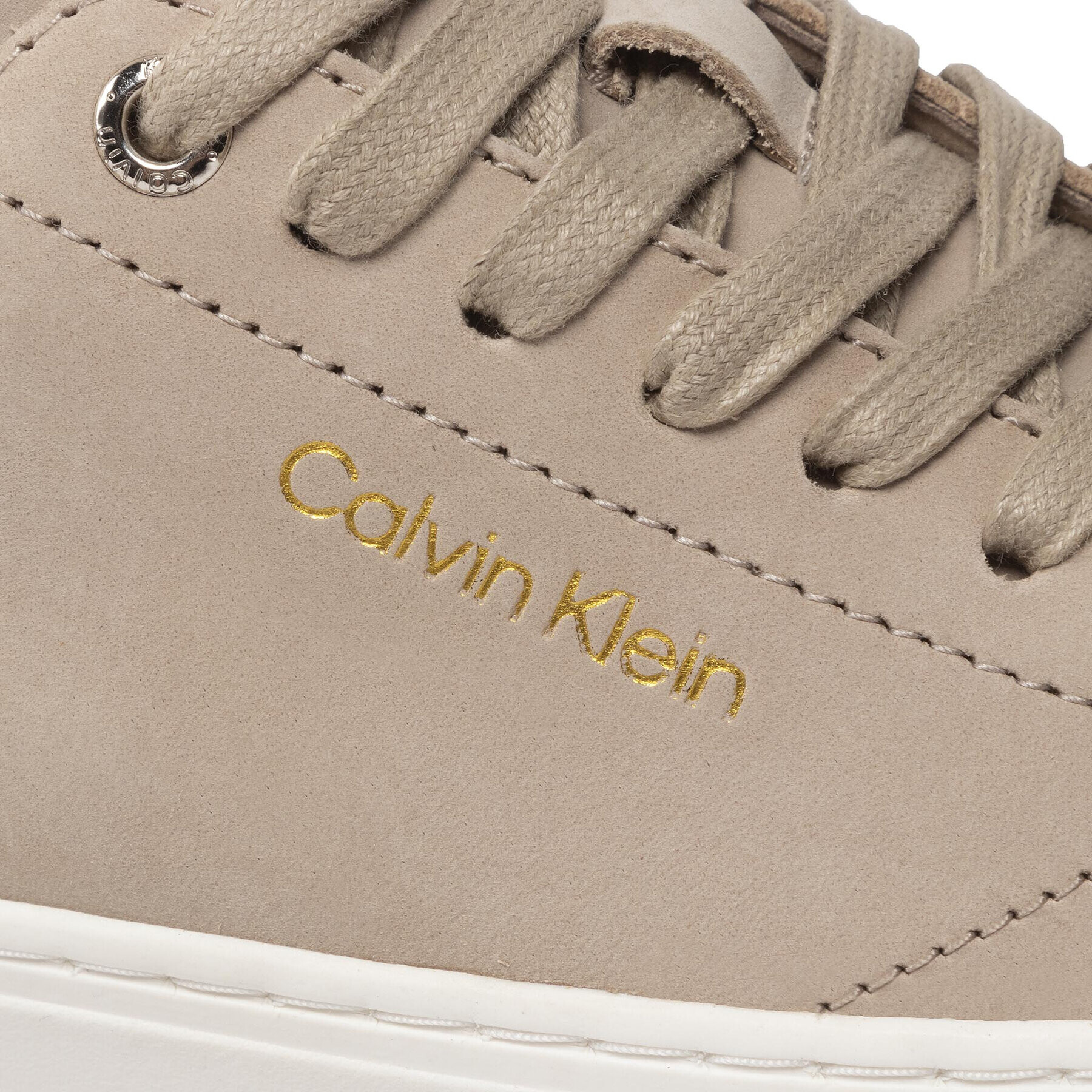 Calvin Klein Sneakersy Cupsole Unlined Lace Up-N HW0HW01173 Béžová - Pepit.sk