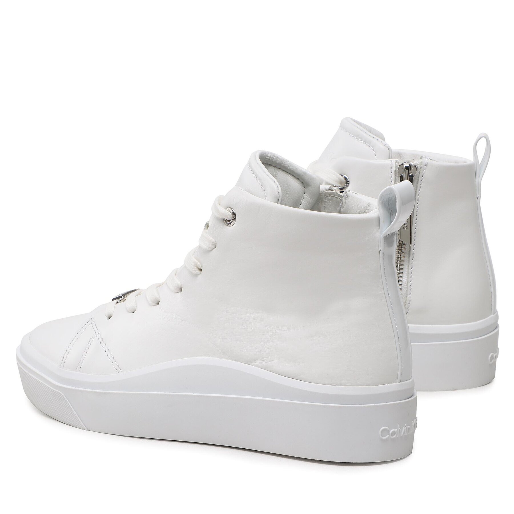 Calvin Klein Sneakersy Cupsole Wave High Top HW0HW01197 Biela - Pepit.sk