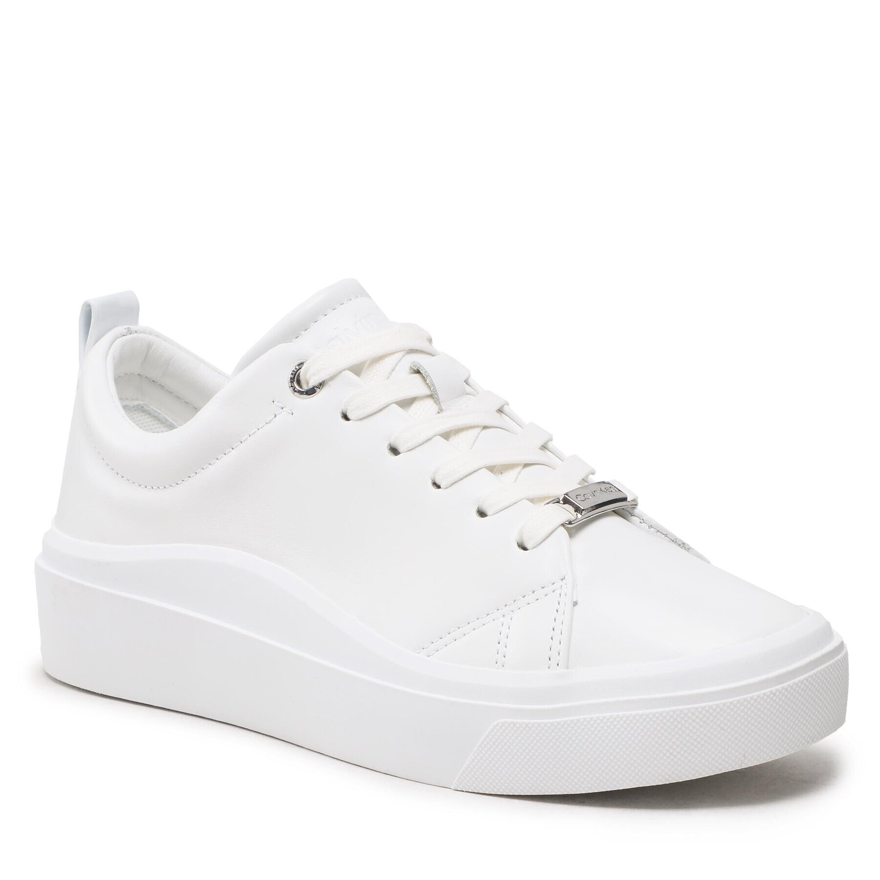 Calvin Klein Sneakersy Cupsole Wave Lace Up HW0HW01196 Biela - Pepit.sk