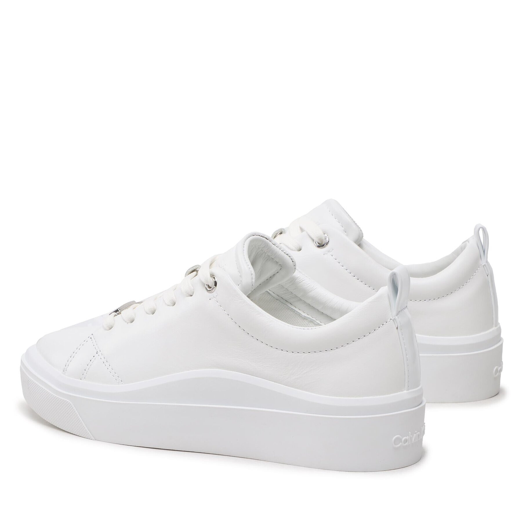 Calvin Klein Sneakersy Cupsole Wave Lace Up HW0HW01196 Biela - Pepit.sk