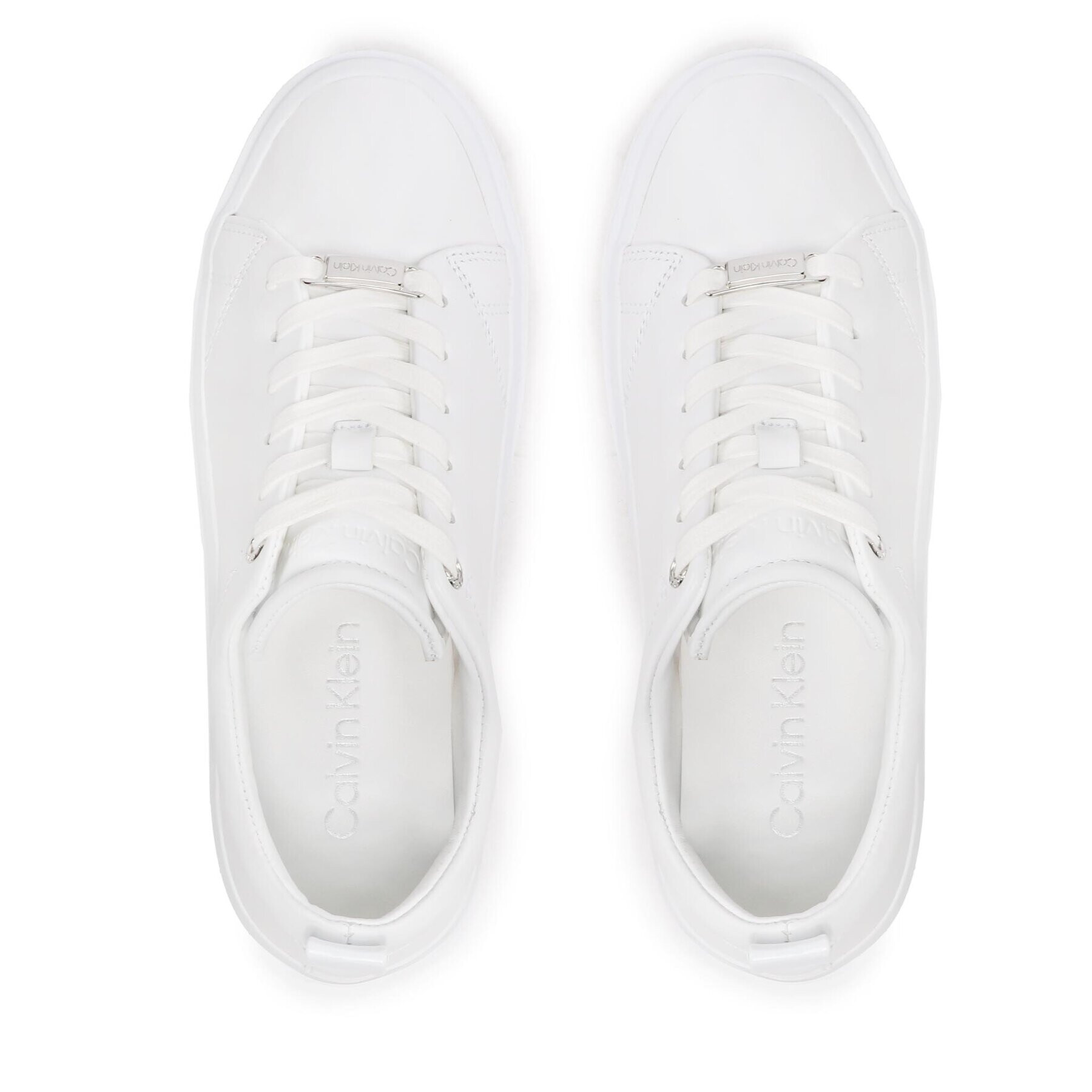 Calvin Klein Sneakersy Cupsole Wave Lace Up HW0HW01196 Biela - Pepit.sk