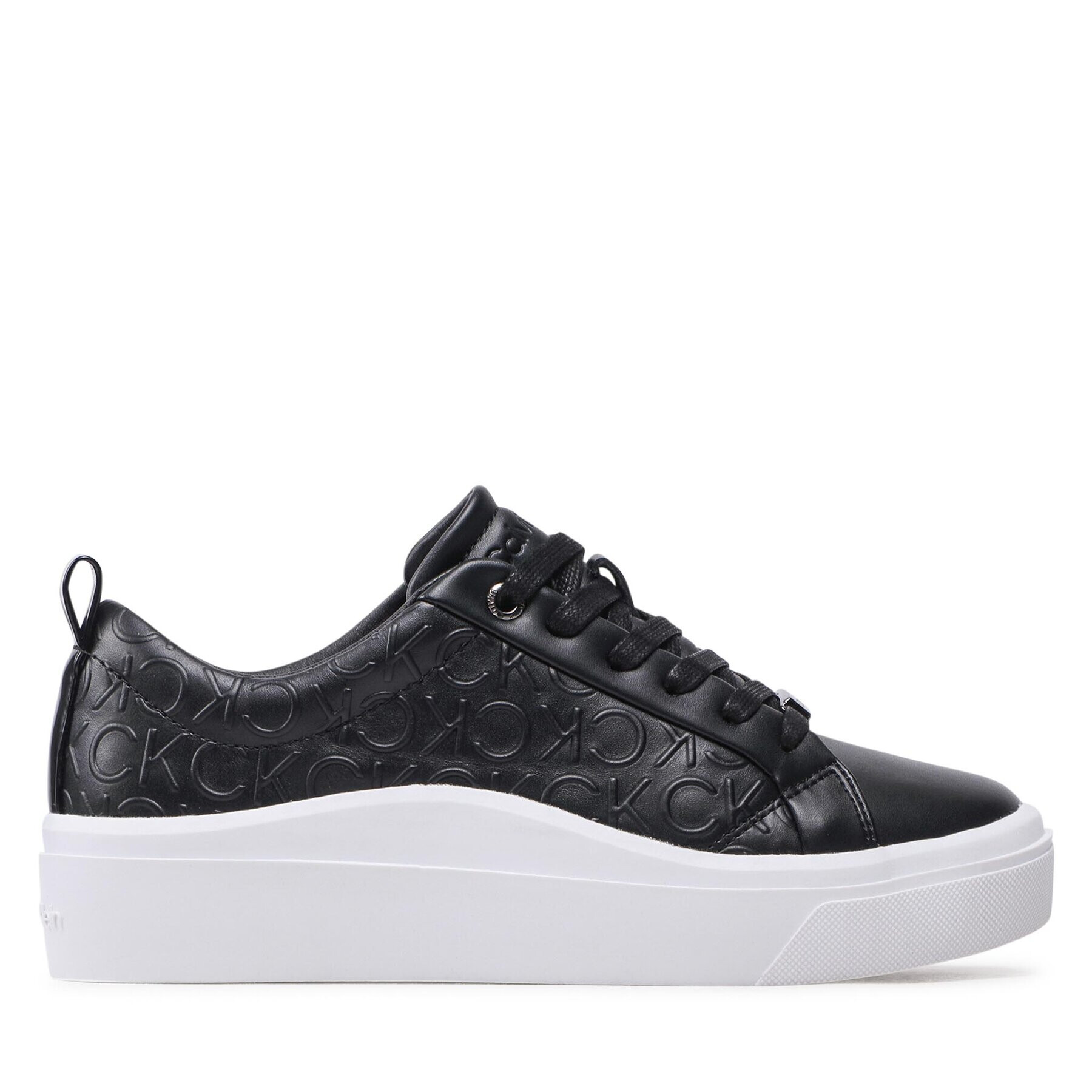 Calvin Klein Sneakersy Cupsole Wave Lace Up W0HW01328 Čierna - Pepit.sk