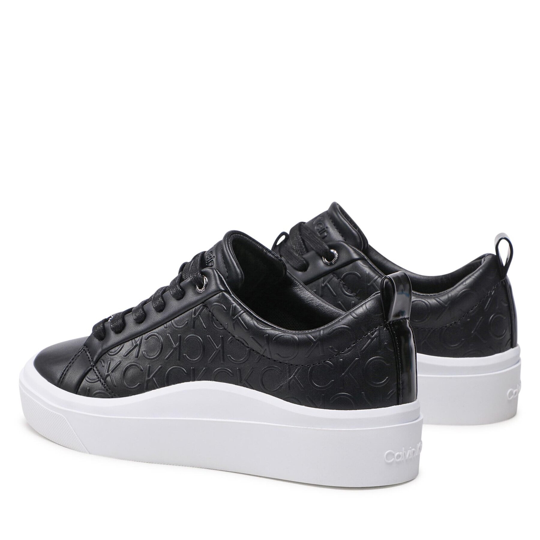 Calvin Klein Sneakersy Cupsole Wave Lace Up W0HW01328 Čierna - Pepit.sk