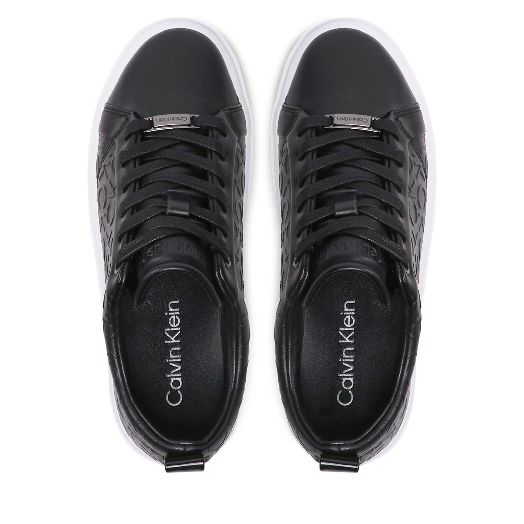 Calvin Klein Sneakersy Cupsole Wave Lace Up W0HW01328 Čierna - Pepit.sk