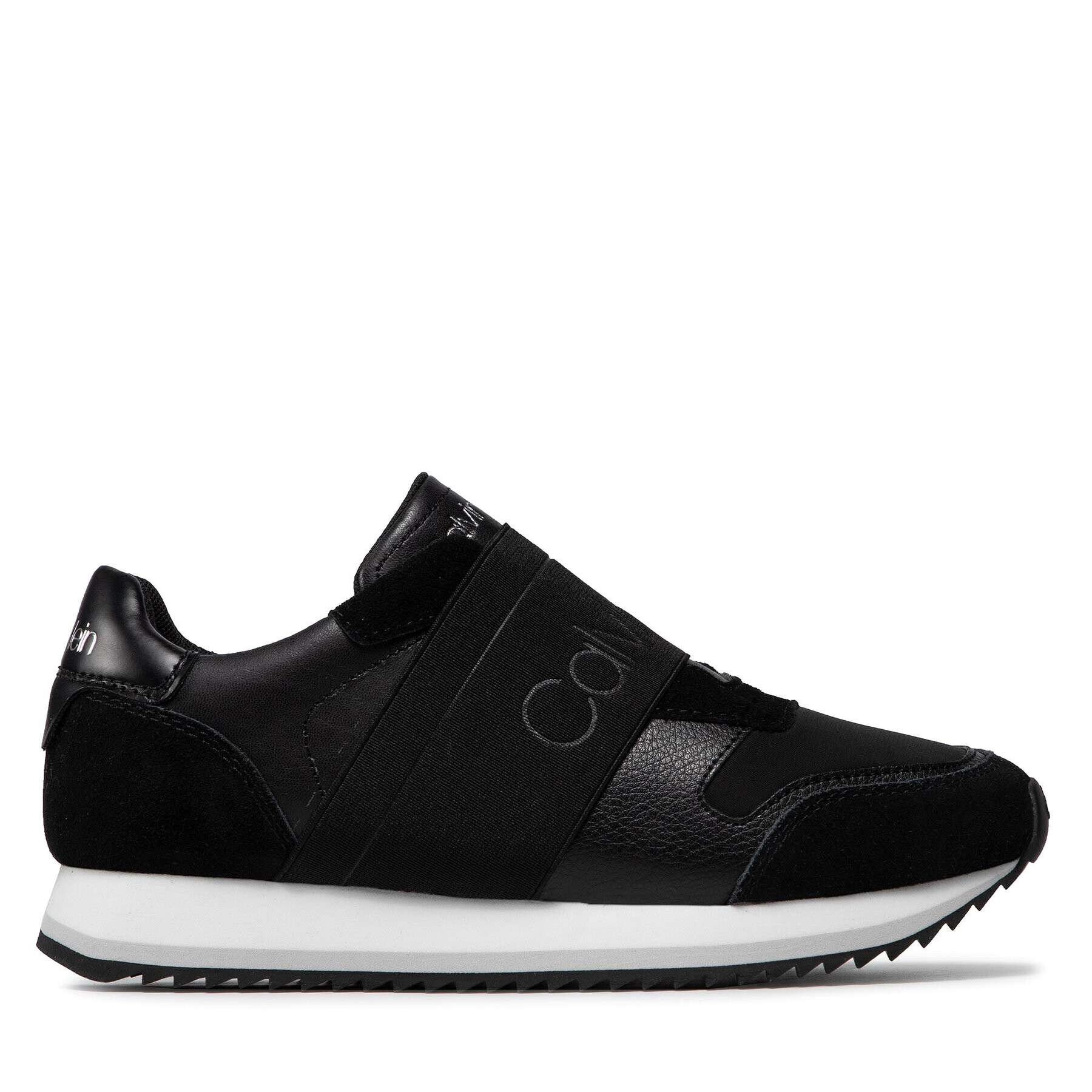 Calvin Klein Sneakersy Elastic Runner HW0HW00545 Čierna - Pepit.sk