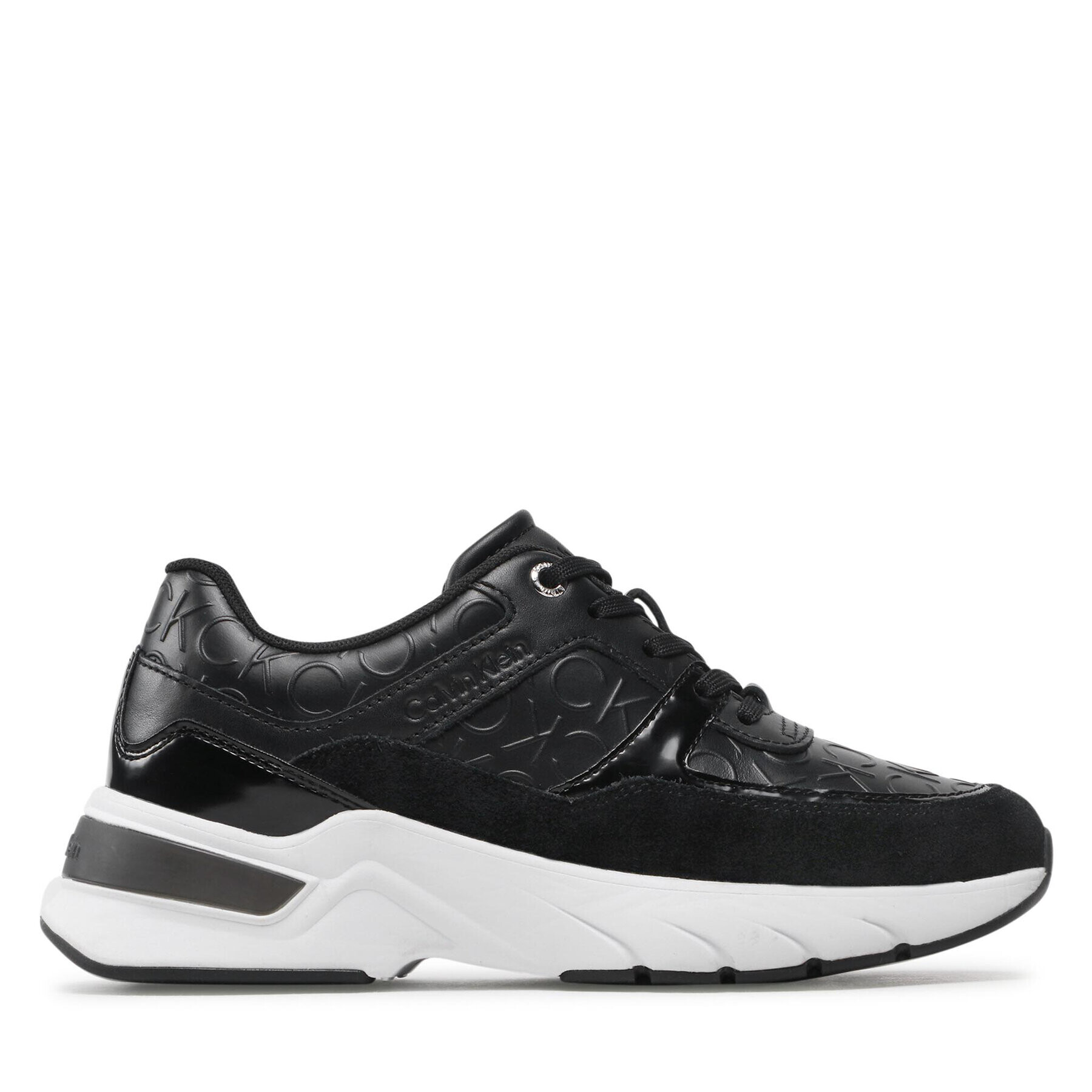 Calvin Klein Sneakersy Elevated Runner Lace Up-Hf Mix HW0HW01336 Čierna - Pepit.sk