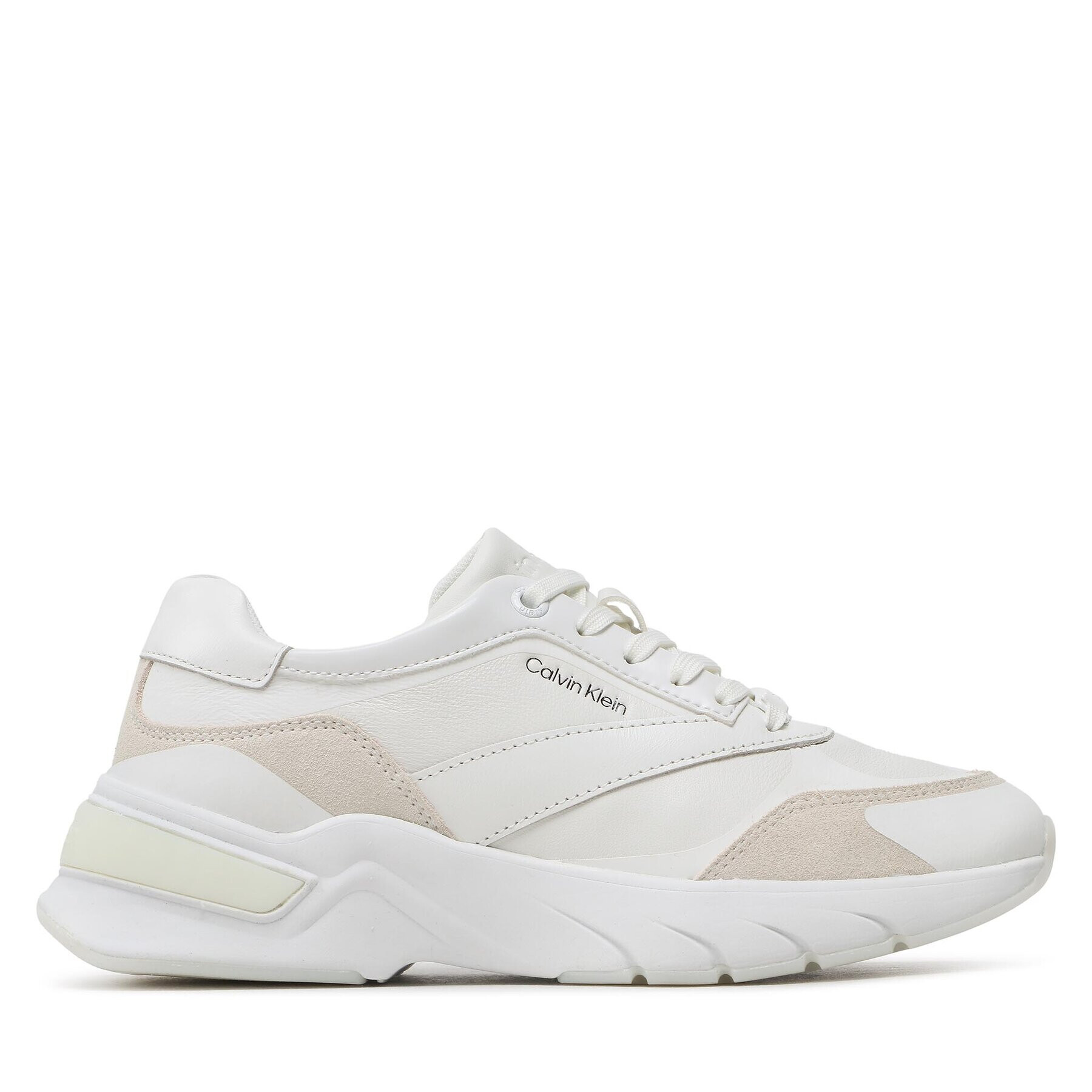 Calvin Klein Sneakersy Elevated Runner Lace Up HW0HW01442 Biela - Pepit.sk