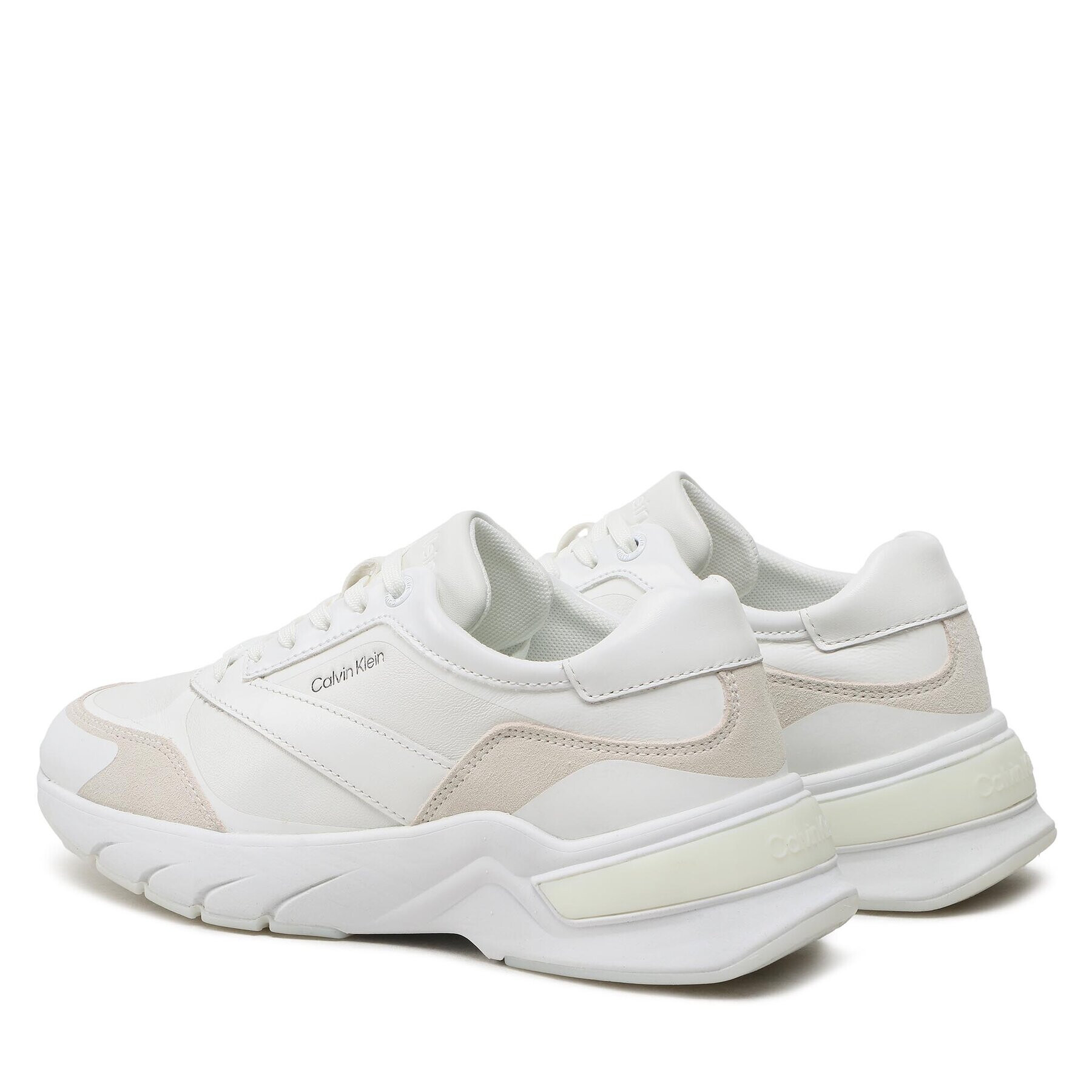 Calvin Klein Sneakersy Elevated Runner Lace Up HW0HW01442 Biela - Pepit.sk