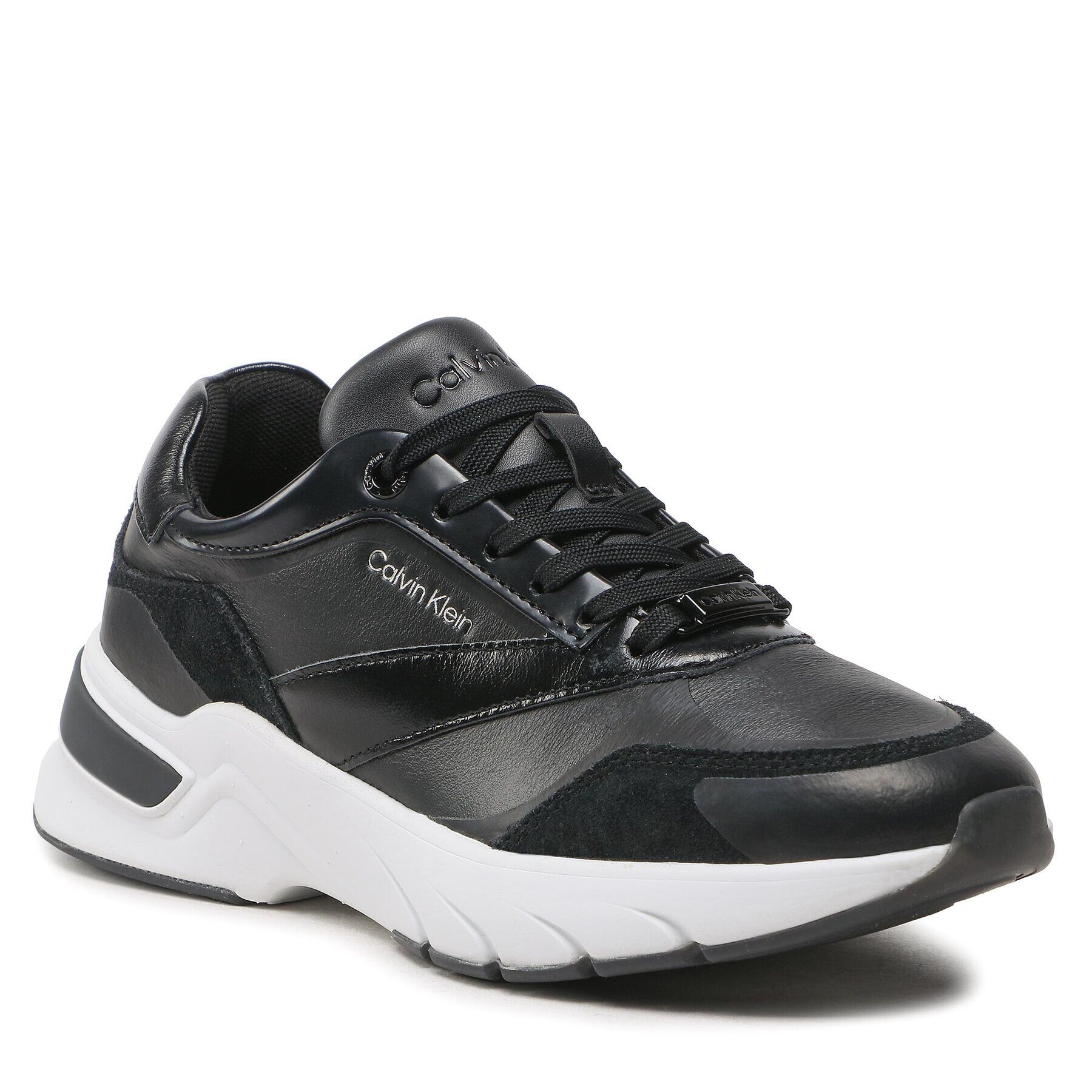 Calvin Klein Sneakersy Elevated Runner Lace Up HW0HW01442 Čierna - Pepit.sk