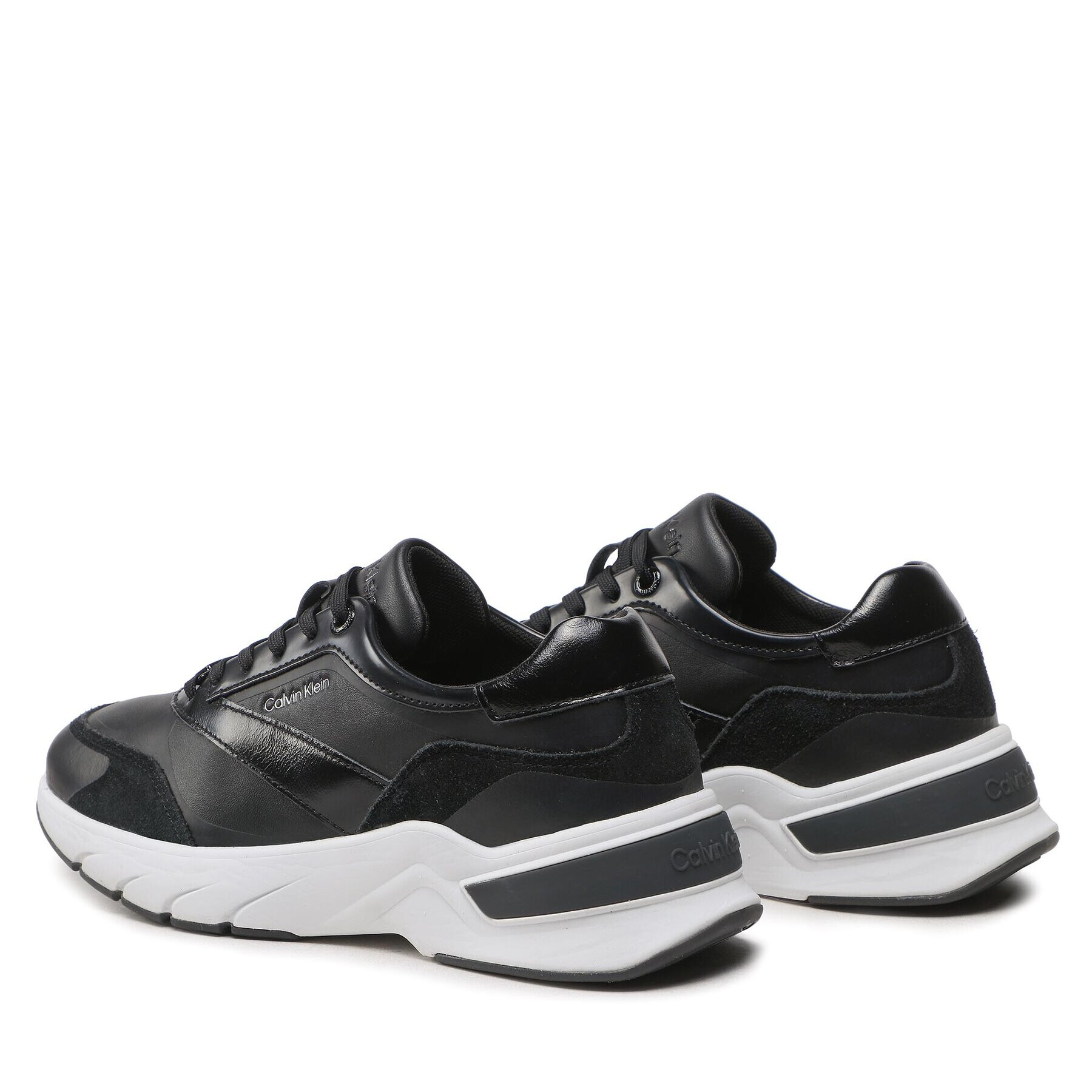 Calvin Klein Sneakersy Elevated Runner Lace Up HW0HW01442 Čierna - Pepit.sk