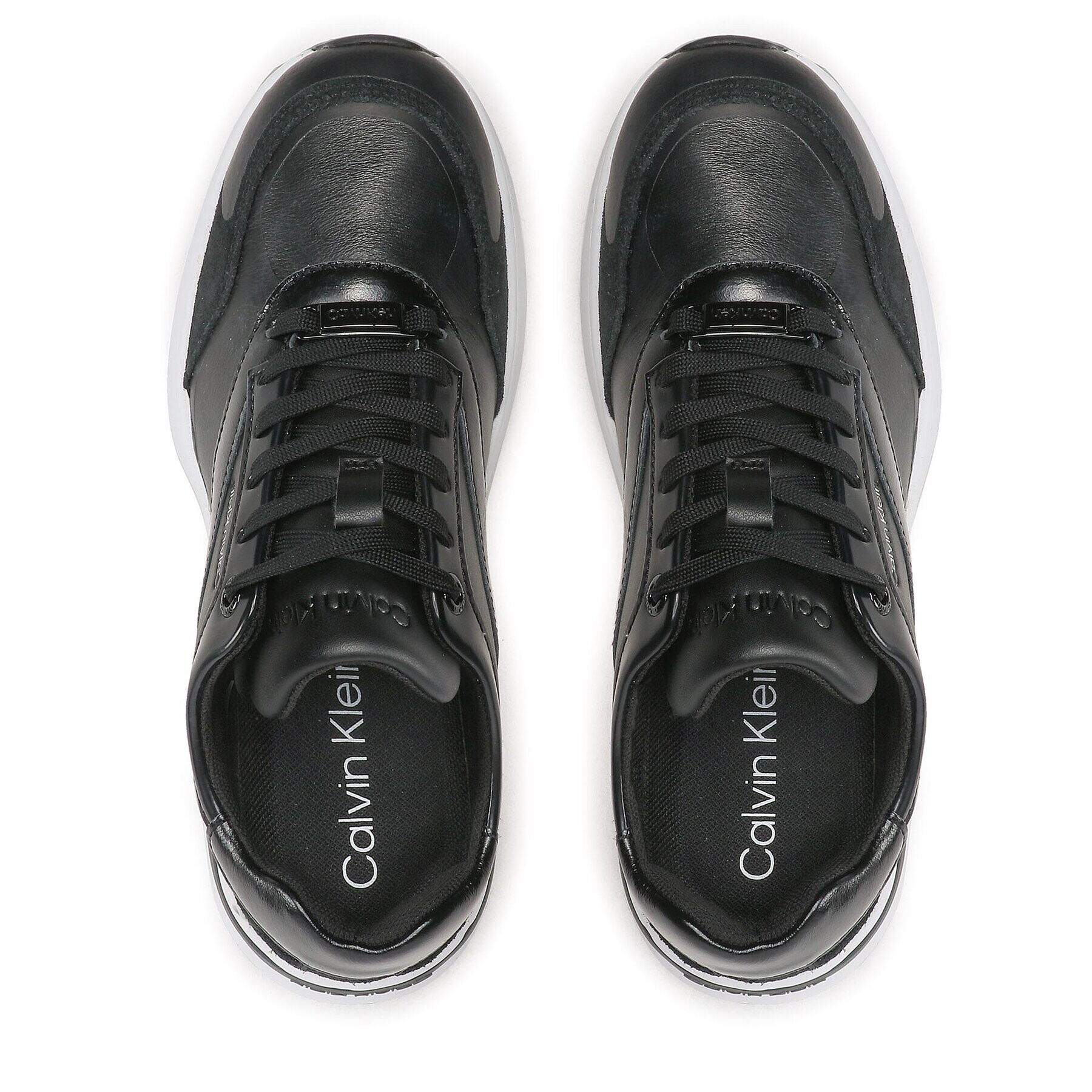 Calvin Klein Sneakersy Elevated Runner Lace Up HW0HW01442 Čierna - Pepit.sk