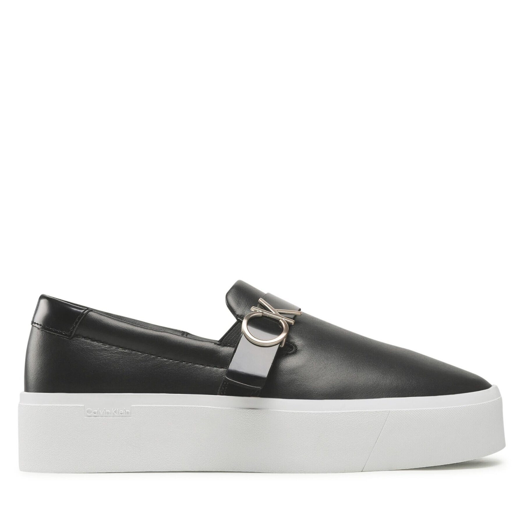 Calvin Klein Sneakersy Flatform Cup Slip On W/Hw HW0HW01516 Čierna - Pepit.sk