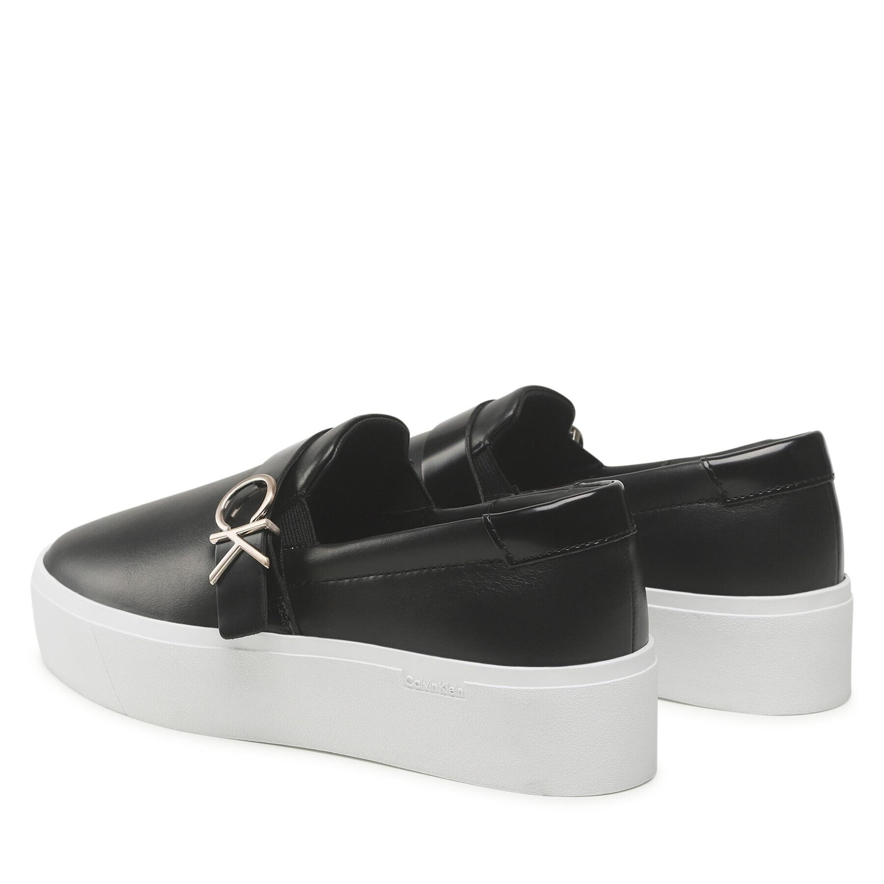 Calvin Klein Sneakersy Flatform Cup Slip On W/Hw HW0HW01516 Čierna - Pepit.sk