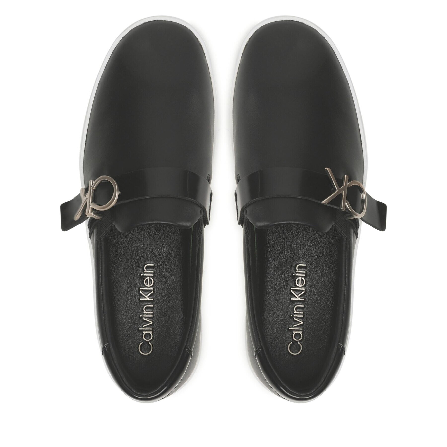 Calvin Klein Sneakersy Flatform Cup Slip On W/Hw HW0HW01516 Čierna - Pepit.sk