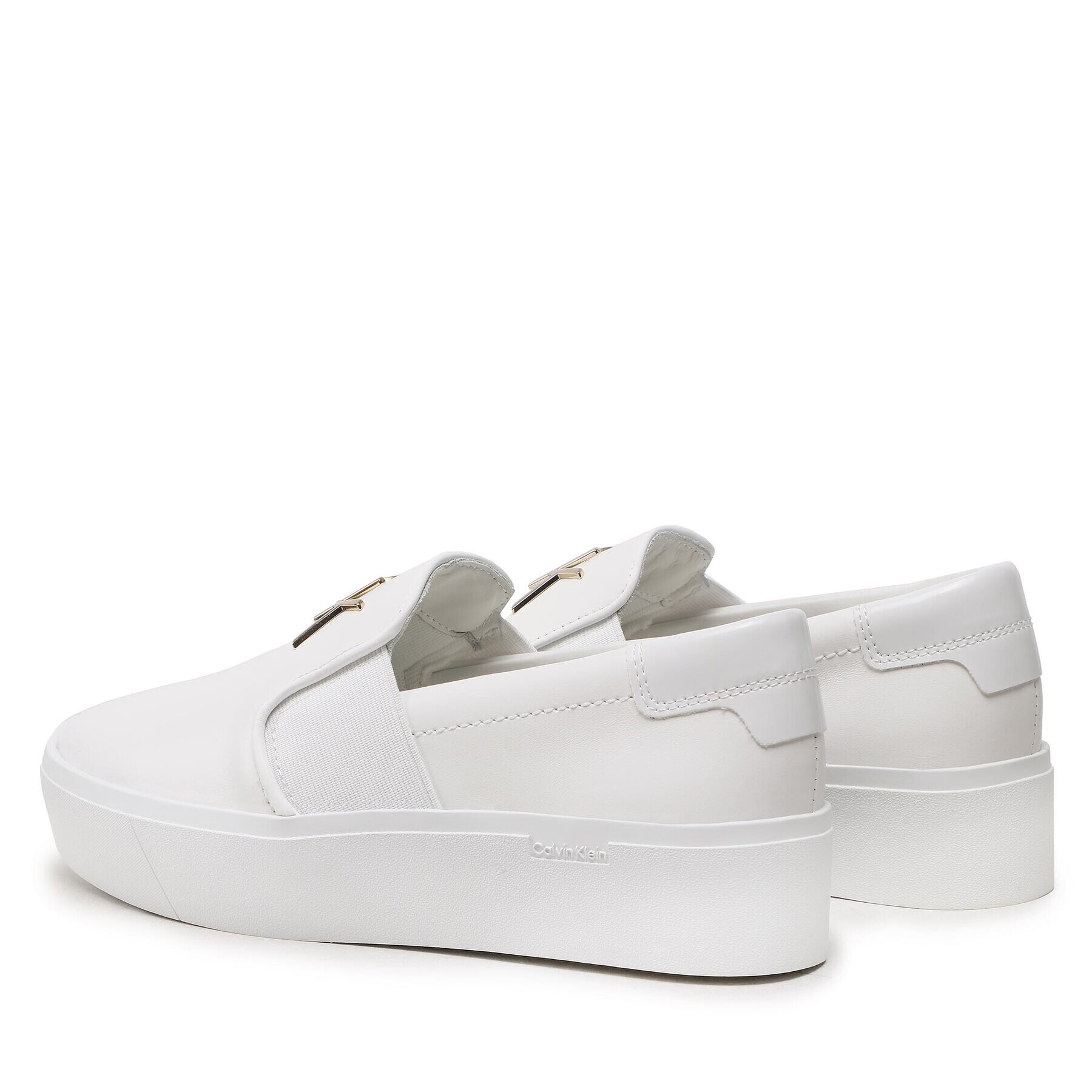 Calvin Klein Sneakersy Flatform Cupsole Slip On W/Hw HW0HW01421 Biela - Pepit.sk