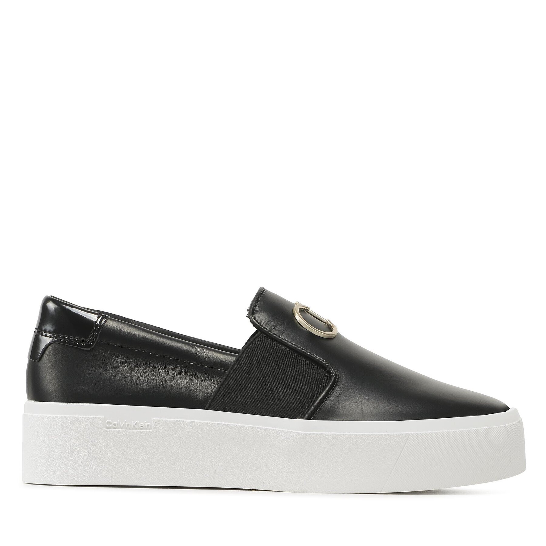 Calvin Klein Sneakersy Flatform Cupsole Slip On W/Hw HW0HW01421 Čierna - Pepit.sk