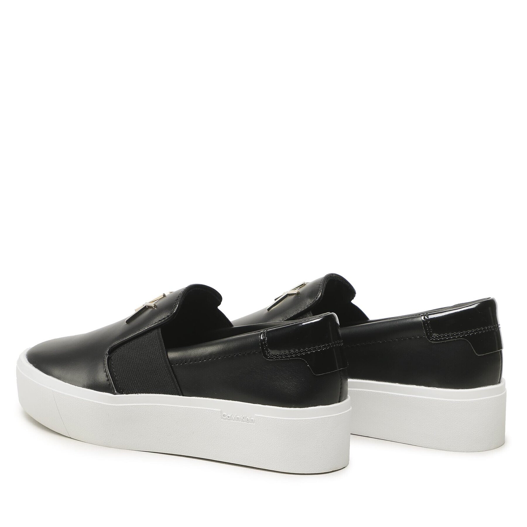 Calvin Klein Sneakersy Flatform Cupsole Slip On W/Hw HW0HW01421 Čierna - Pepit.sk