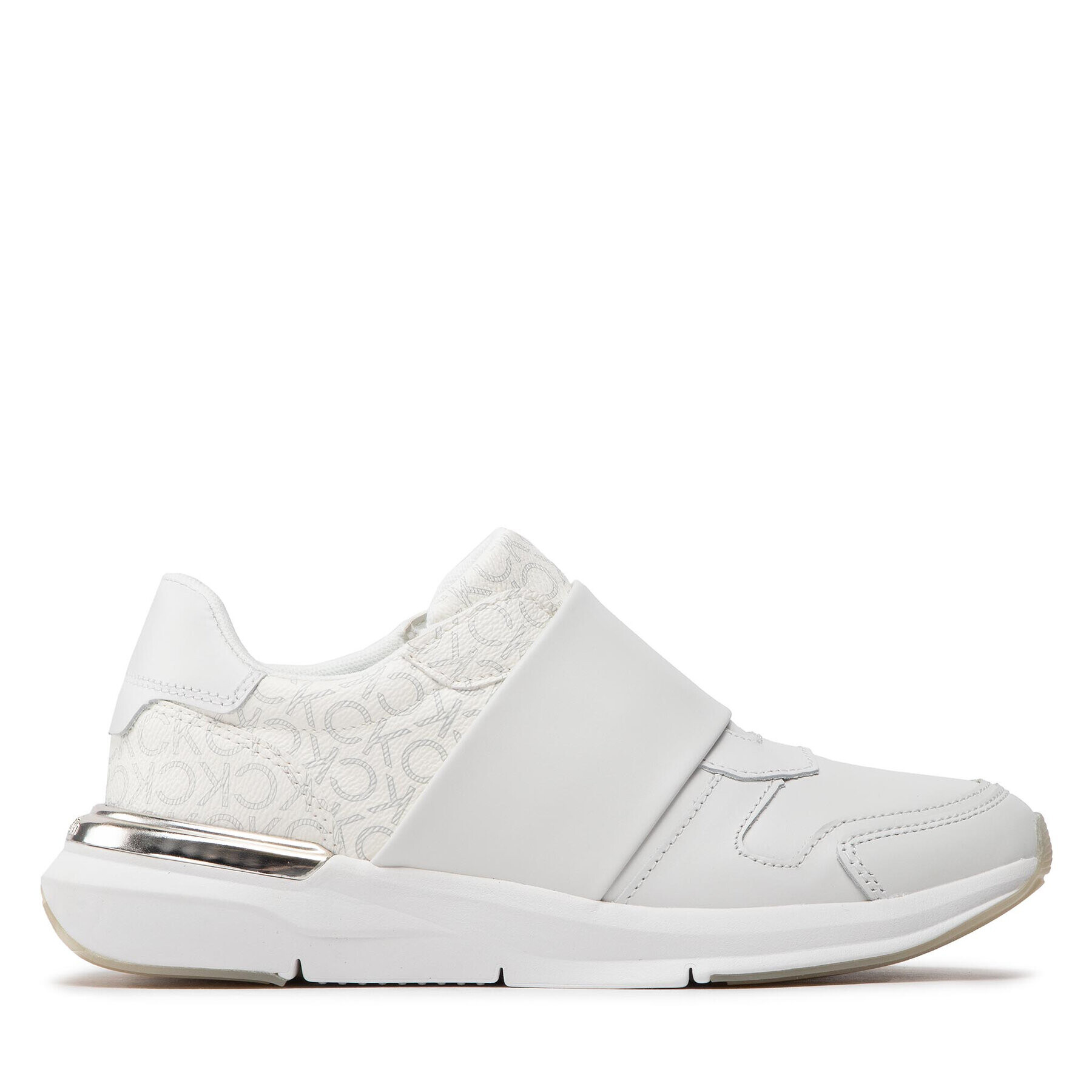 Calvin Klein Sneakersy Flexi Run Slip On- Mono Mix HW0HW01061 Biela - Pepit.sk