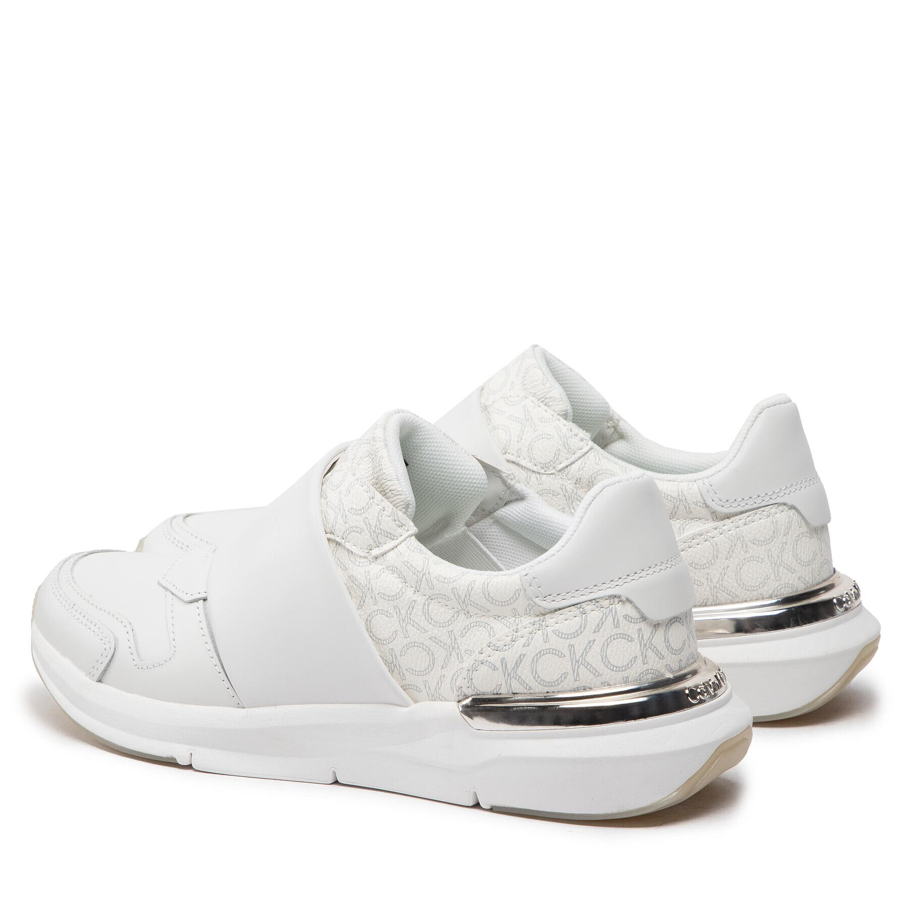 Calvin Klein Sneakersy Flexi Run Slip On- Mono Mix HW0HW01061 Biela - Pepit.sk