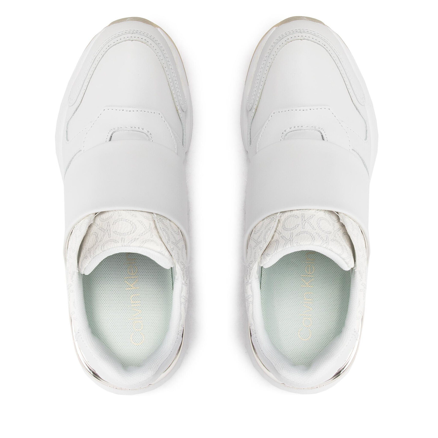 Calvin Klein Sneakersy Flexi Run Slip On- Mono Mix HW0HW01061 Biela - Pepit.sk