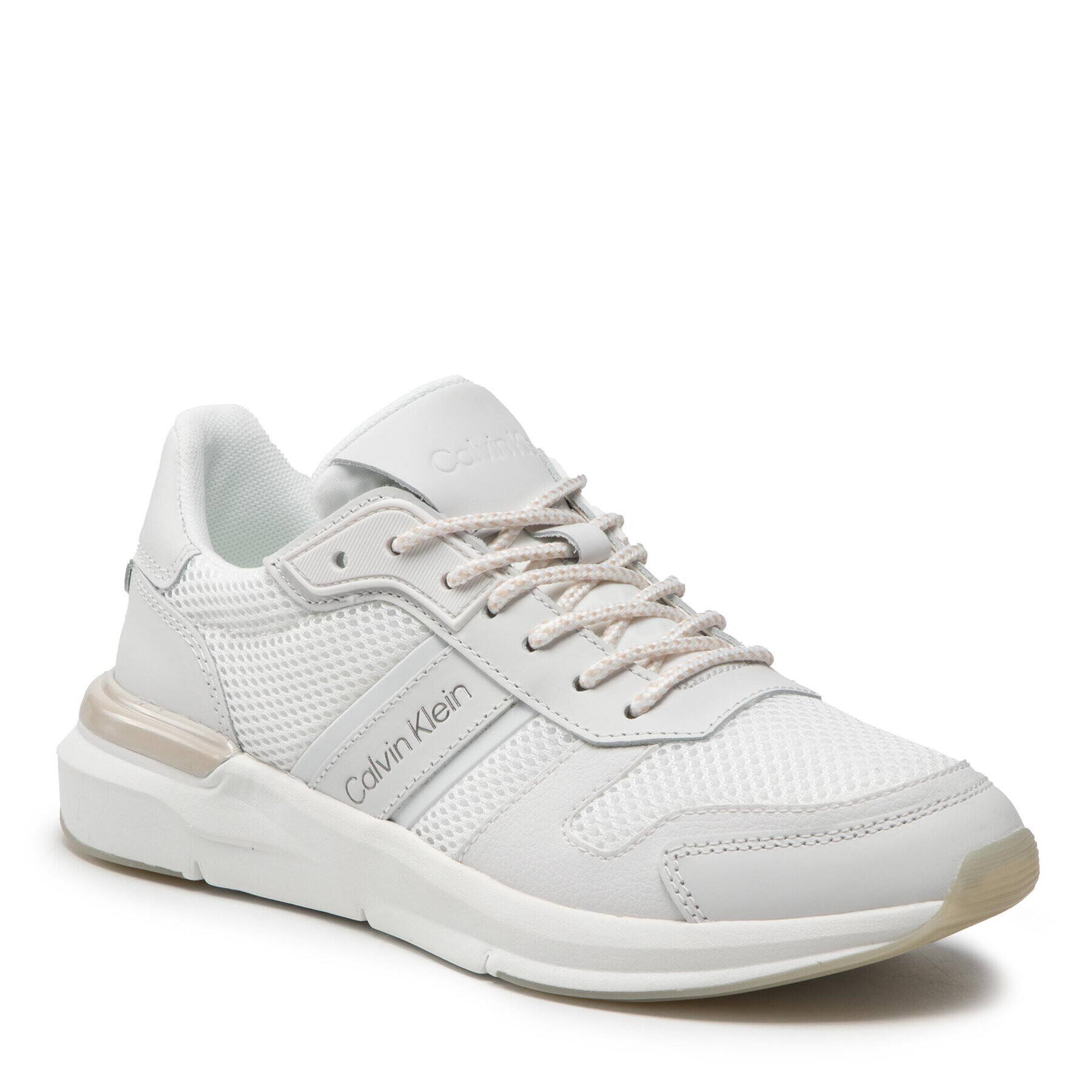 Calvin Klein Sneakersy Flexi Runne Lac Up-Mix HW0HW00807 Biela - Pepit.sk