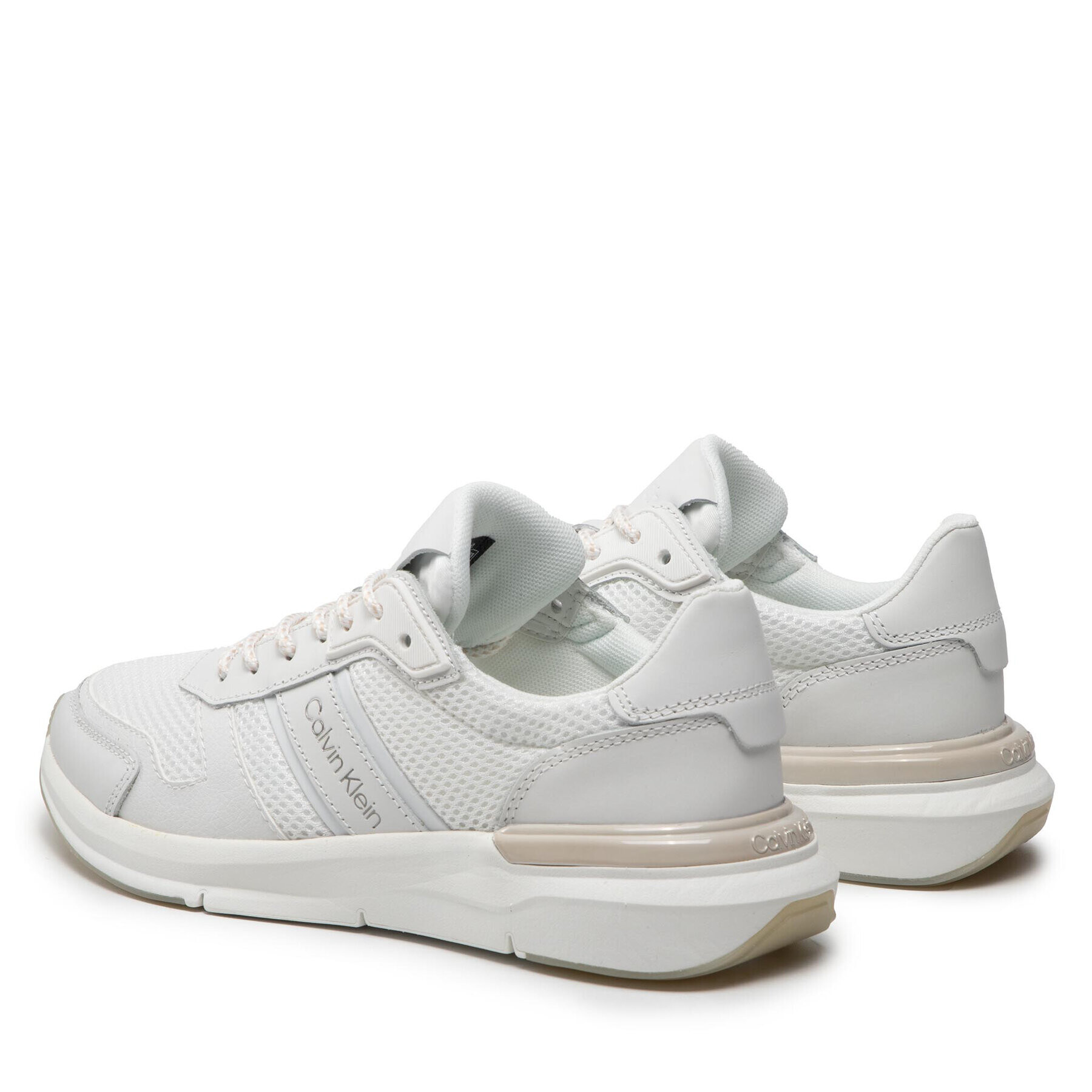 Calvin Klein Sneakersy Flexi Runne Lac Up-Mix HW0HW00807 Biela - Pepit.sk