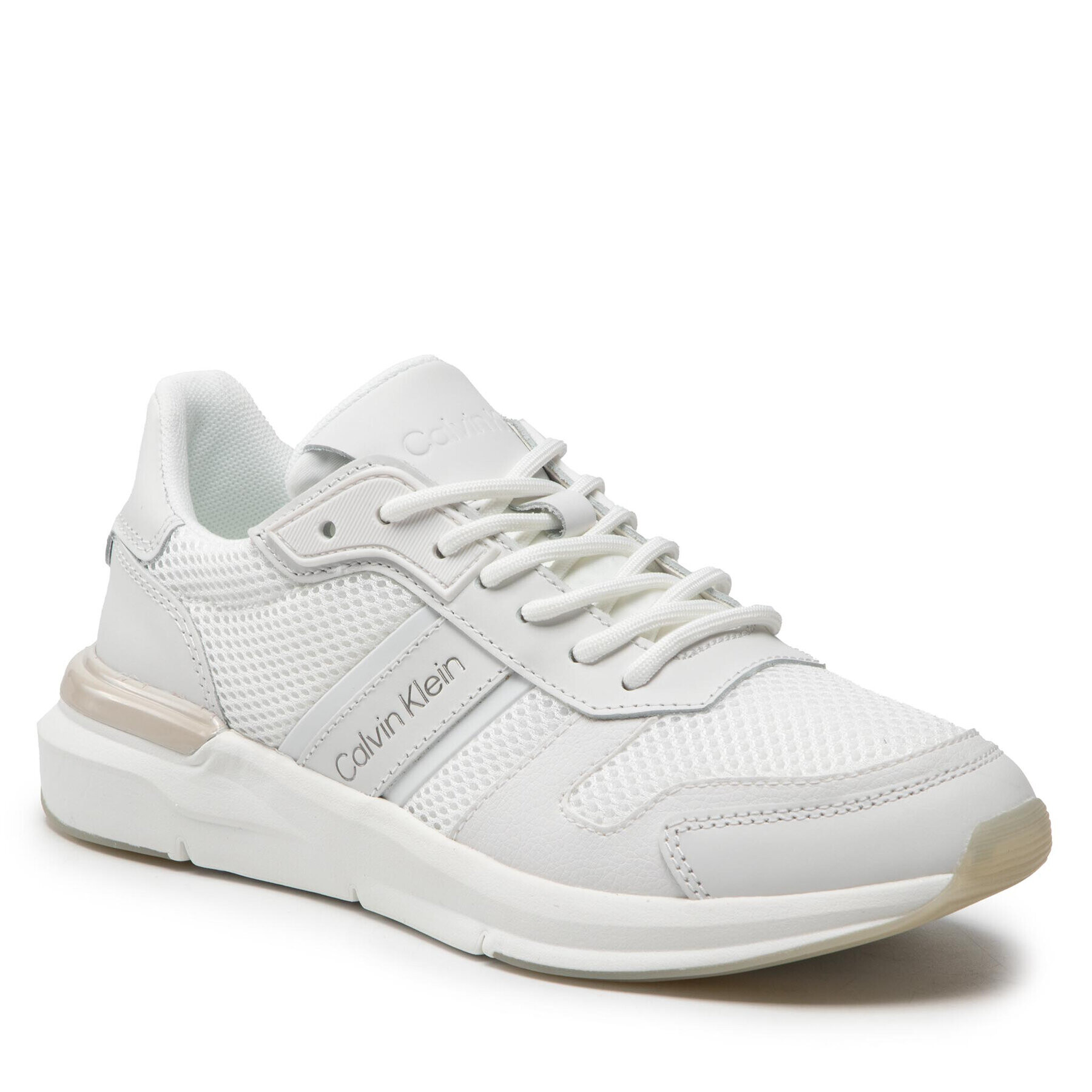 Calvin Klein Sneakersy Flexi Runne Lac Up-Mix HW0HW00807 Biela - Pepit.sk