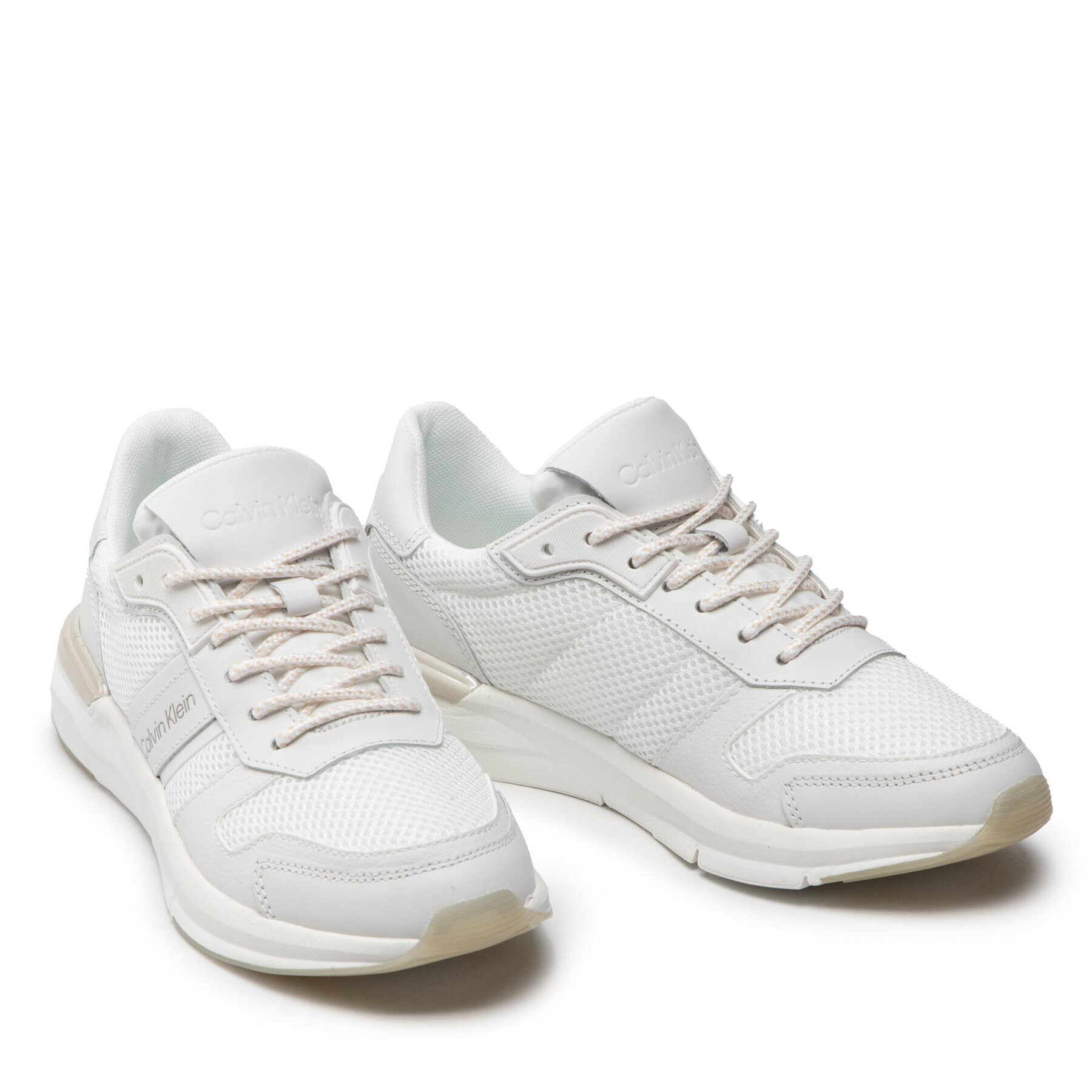 Calvin Klein Sneakersy Flexi Runne Lac Up-Mix HW0HW00807 Biela - Pepit.sk